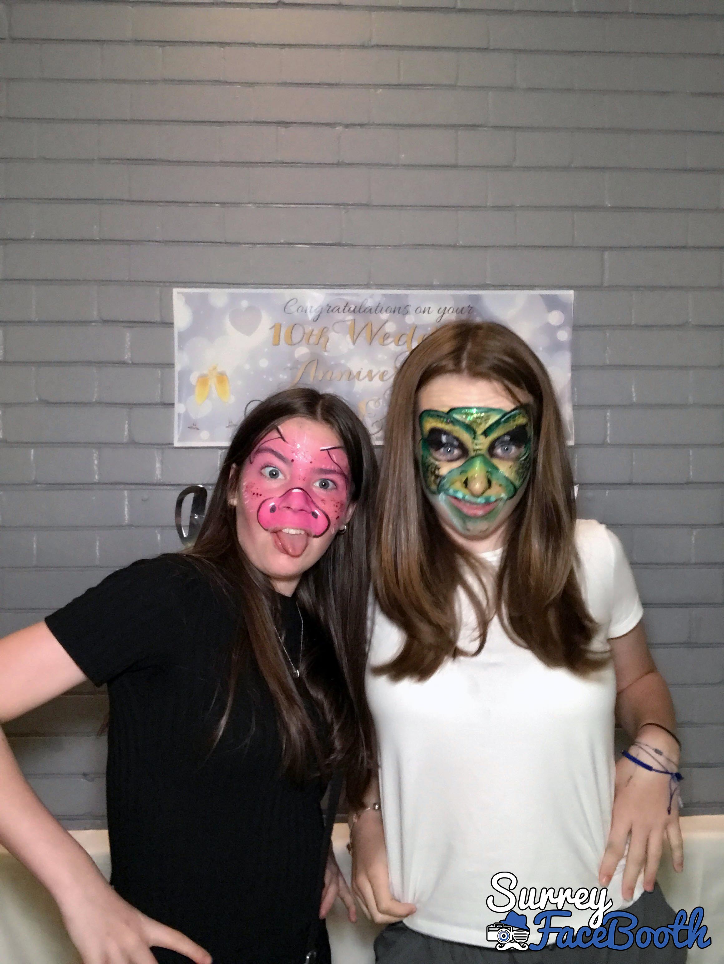 Chris & Sarah's 10th Wedding Anniversary | View more photos from the event at galleries.surreyfacebooth.co.uk/u/Surrey-FaceBooth/Chris-Sarahs-10th-Wedding-Anniversary