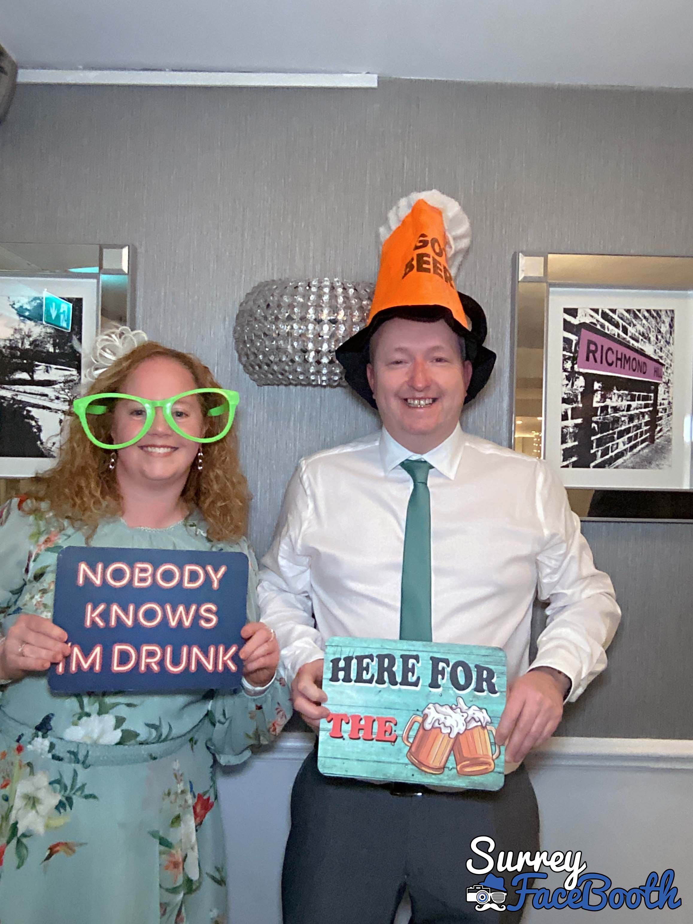 Claire & Dominic's Wedding | View more photos from the event at galleries.surreyfacebooth.co.uk/u/Surrey-FaceBooth/Claire-Dominics-Wedding
