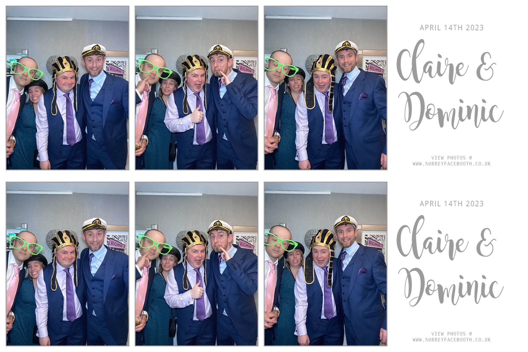 Claire & Dominic's Wedding | View more photos from the event at galleries.surreyfacebooth.co.uk/u/Surrey-FaceBooth/Claire-Dominics-Wedding