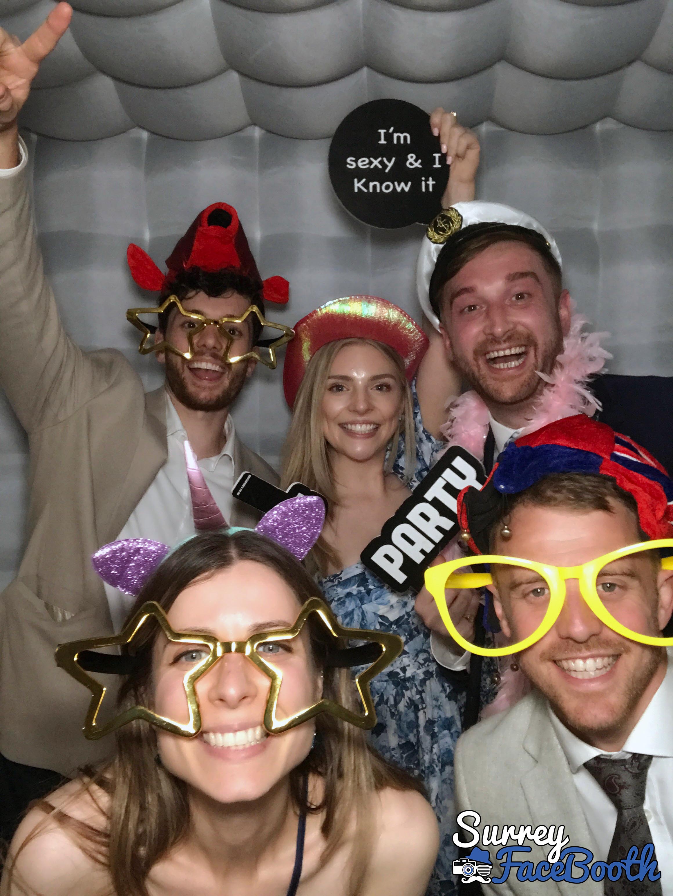 Lauren & Chris' Wedding | View more photos from the event at galleries.surreyfacebooth.co.uk/u/Surrey-FaceBooth/Lauren-Chris-Wedding