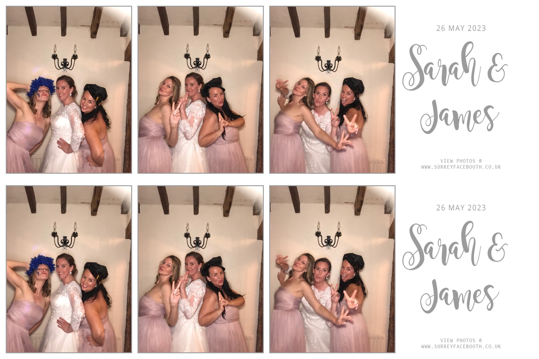 Sarah & James' Wedding | View more photos from the event at galleries.surreyfacebooth.co.uk/u/Surrey-FaceBooth/Sarah-James-Wedding-0