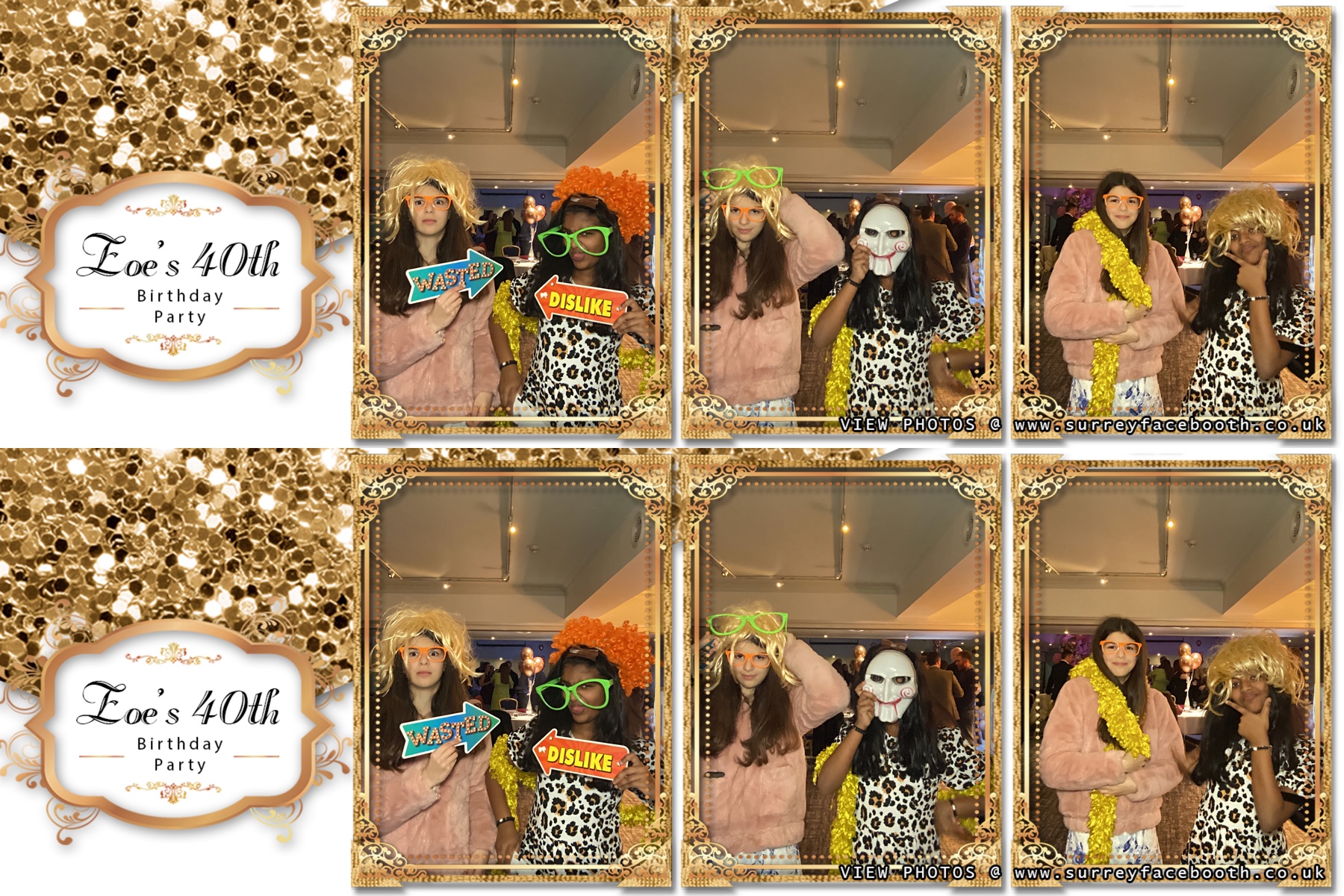 Zoe's 40th Birthday Party | View more photos from the event at galleries.surreyfacebooth.co.uk/u/Surrey-FaceBooth/Zoes-40th-Birthday-Party