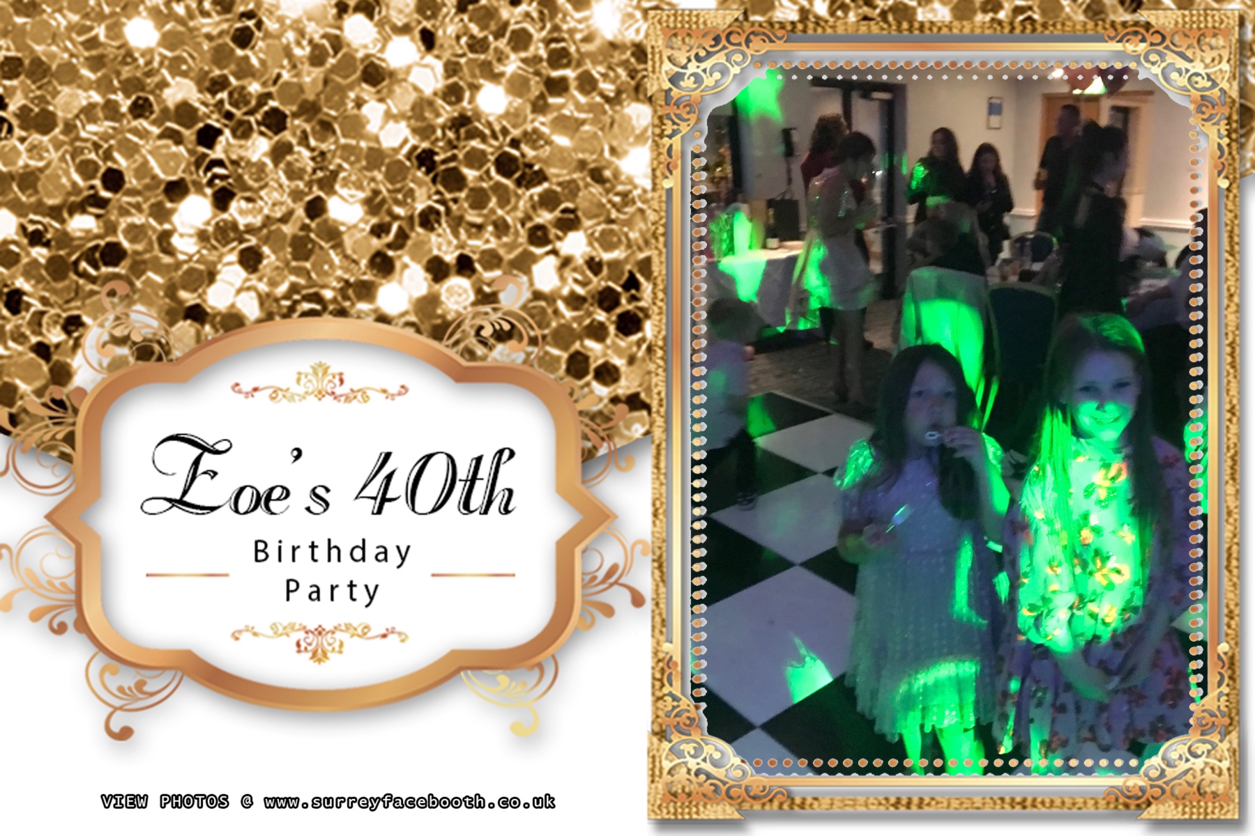 Zoe's 40th Birthday Party | View more photos from the event at galleries.surreyfacebooth.co.uk/u/Surrey-FaceBooth/Zoes-40th-Birthday-Party