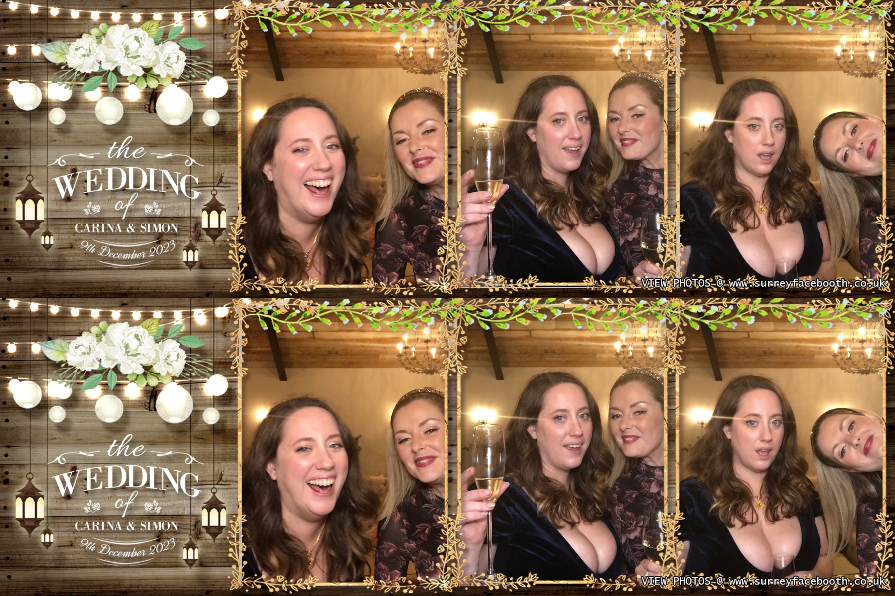 Carina and Simon's wedding | View more photos from the event at galleries.surreyfacebooth.co.uk/u/Surrey-FaceBooth/Carina-and-Simons-wedding
