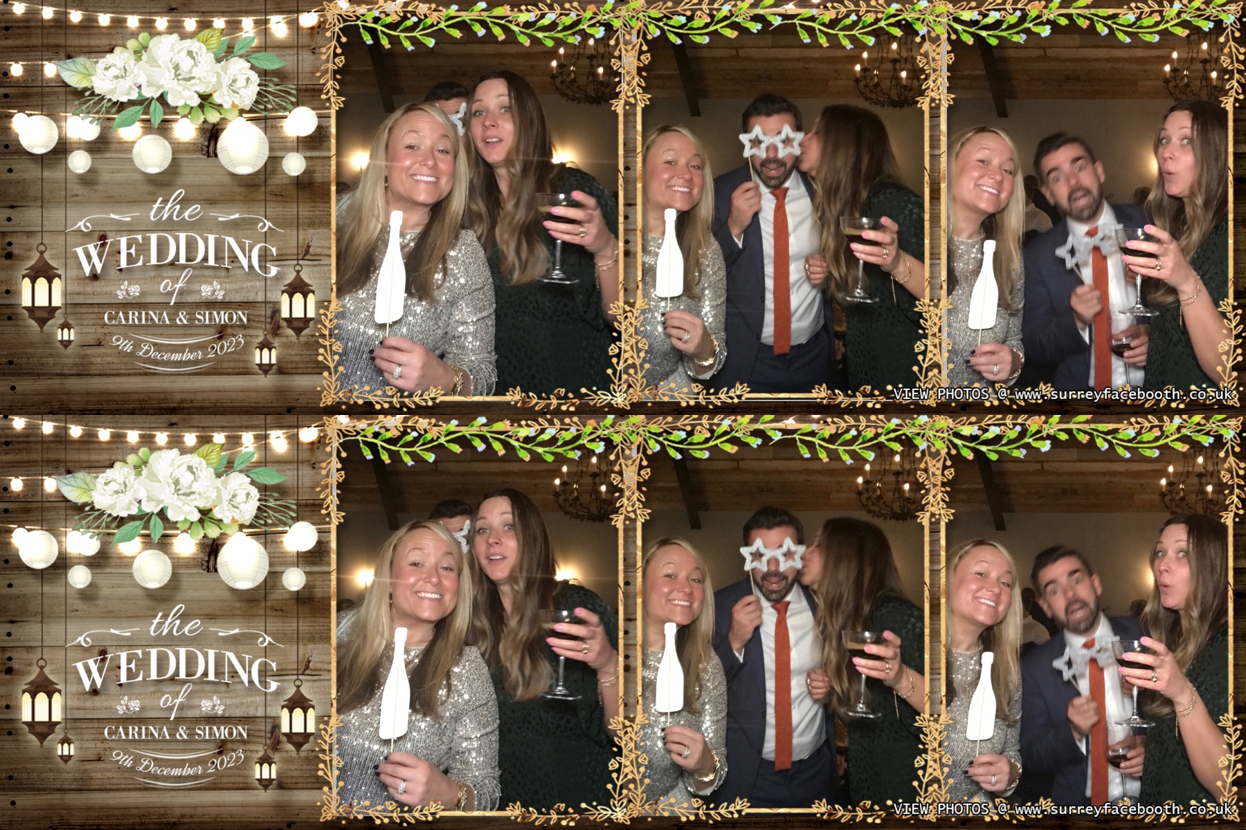 Carina and Simon's wedding | View more photos from the event at galleries.surreyfacebooth.co.uk/u/Surrey-FaceBooth/Carina-and-Simons-wedding