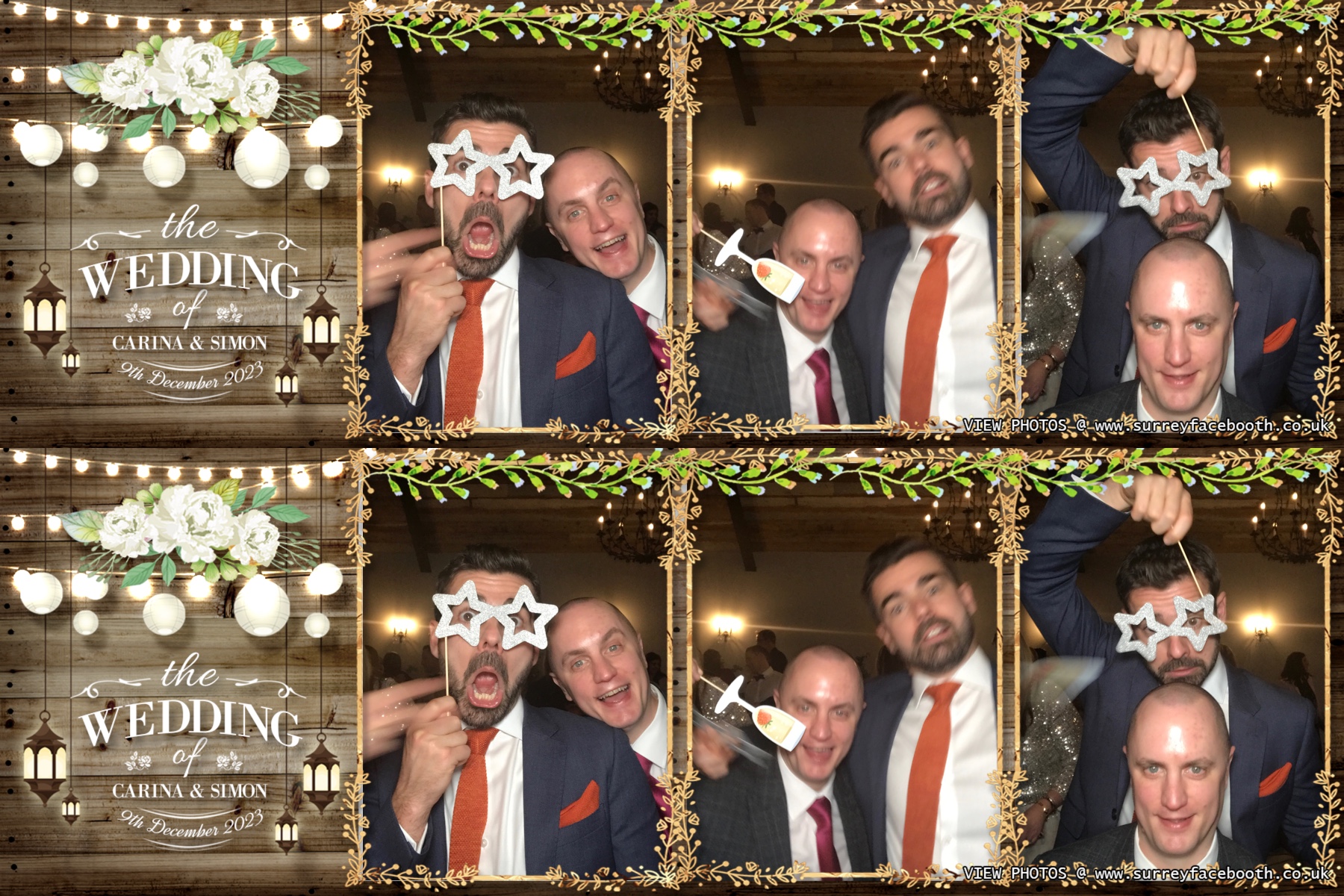 Carina and Simon's wedding | View more photos from the event at galleries.surreyfacebooth.co.uk/u/Surrey-FaceBooth/Carina-and-Simons-wedding