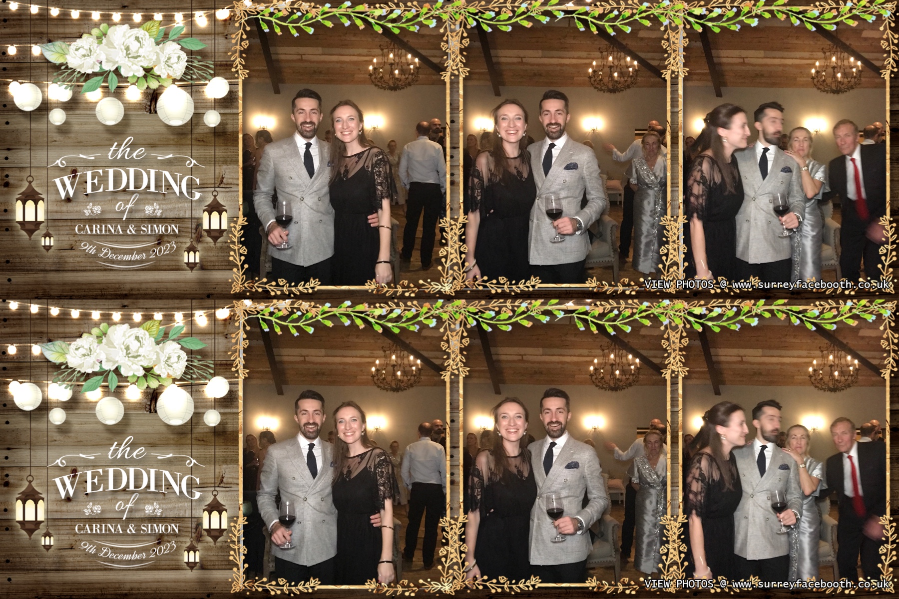 Carina and Simon's wedding | View more photos from the event at galleries.surreyfacebooth.co.uk/u/Surrey-FaceBooth/Carina-and-Simons-wedding