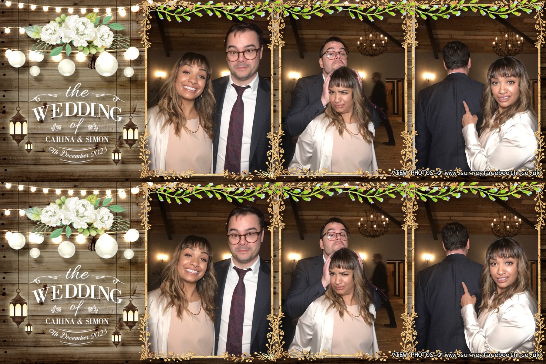 Carina and Simon's wedding | View more photos from the event at galleries.surreyfacebooth.co.uk/u/Surrey-FaceBooth/Carina-and-Simons-wedding