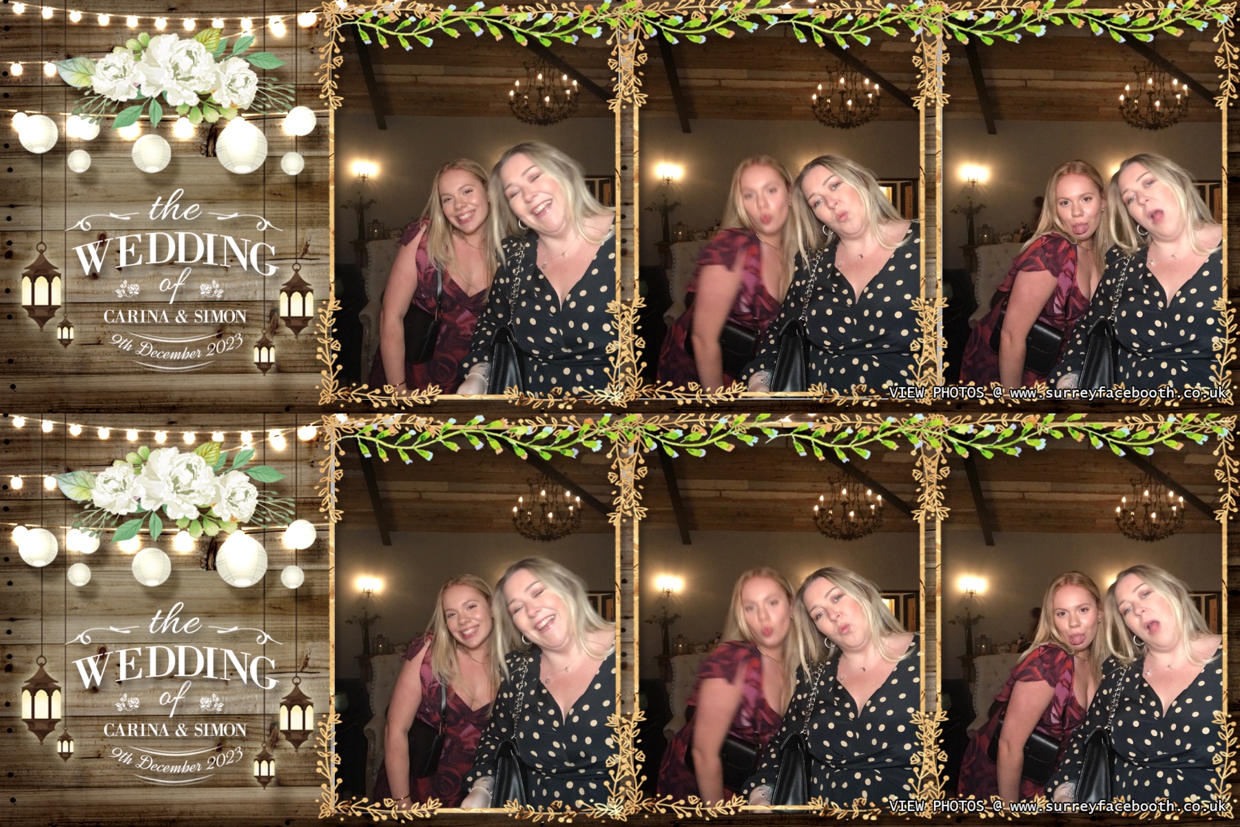 Carina and Simon's wedding | View more photos from the event at galleries.surreyfacebooth.co.uk/u/Surrey-FaceBooth/Carina-and-Simons-wedding