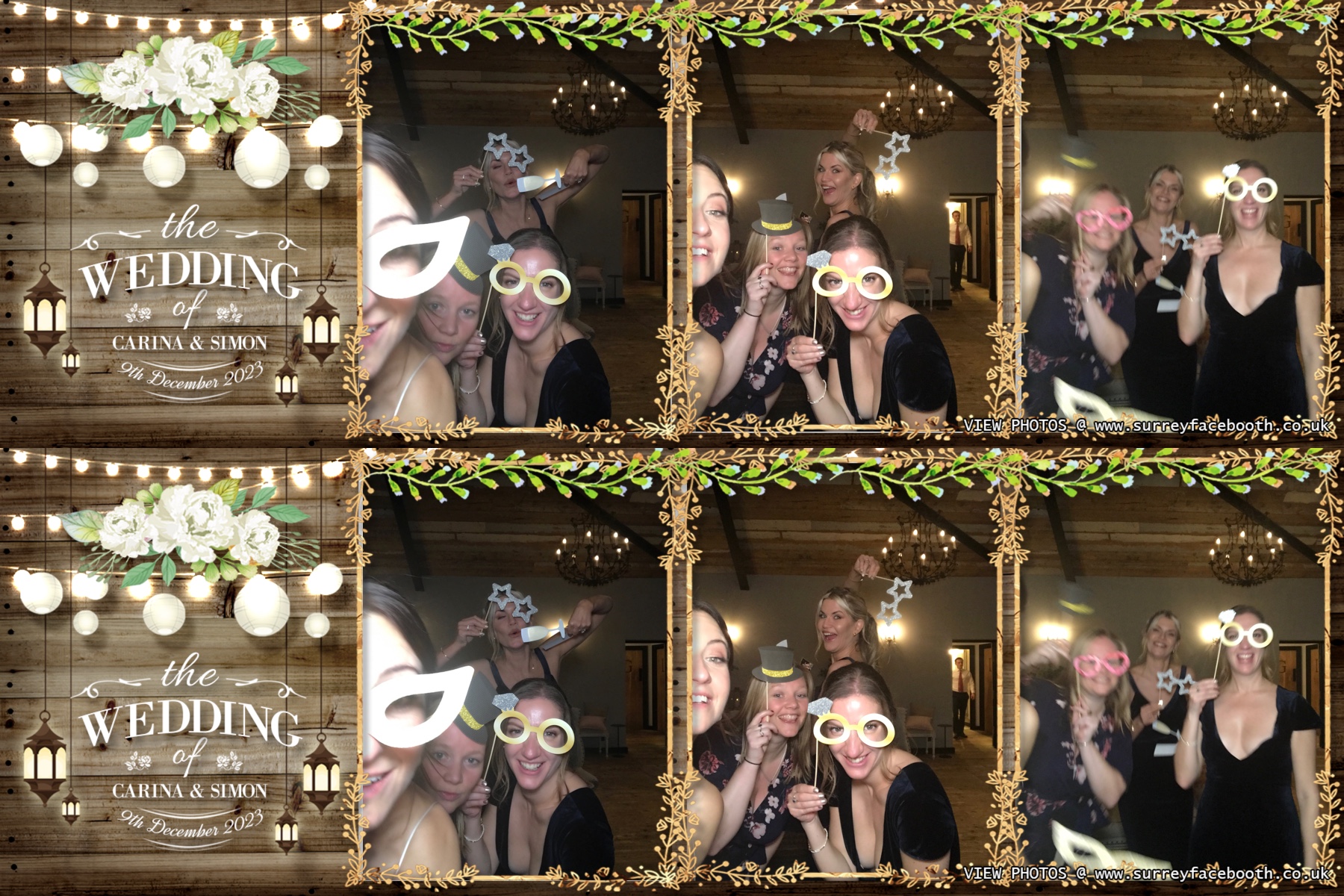 Carina and Simon's wedding | View more photos from the event at galleries.surreyfacebooth.co.uk/u/Surrey-FaceBooth/Carina-and-Simons-wedding