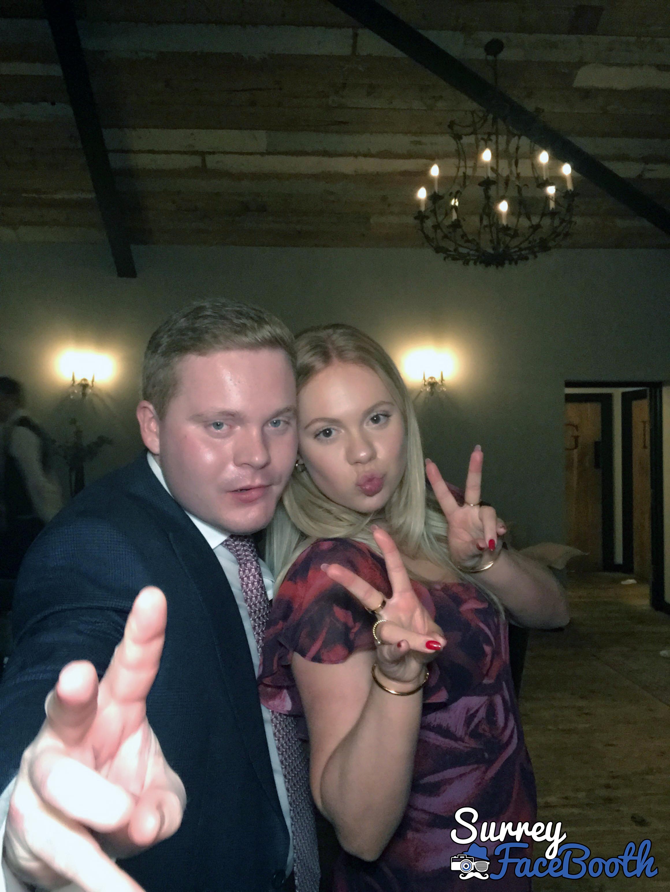 Carina and Simon's wedding | View more photos from the event at galleries.surreyfacebooth.co.uk/u/Surrey-FaceBooth/Carina-and-Simons-wedding