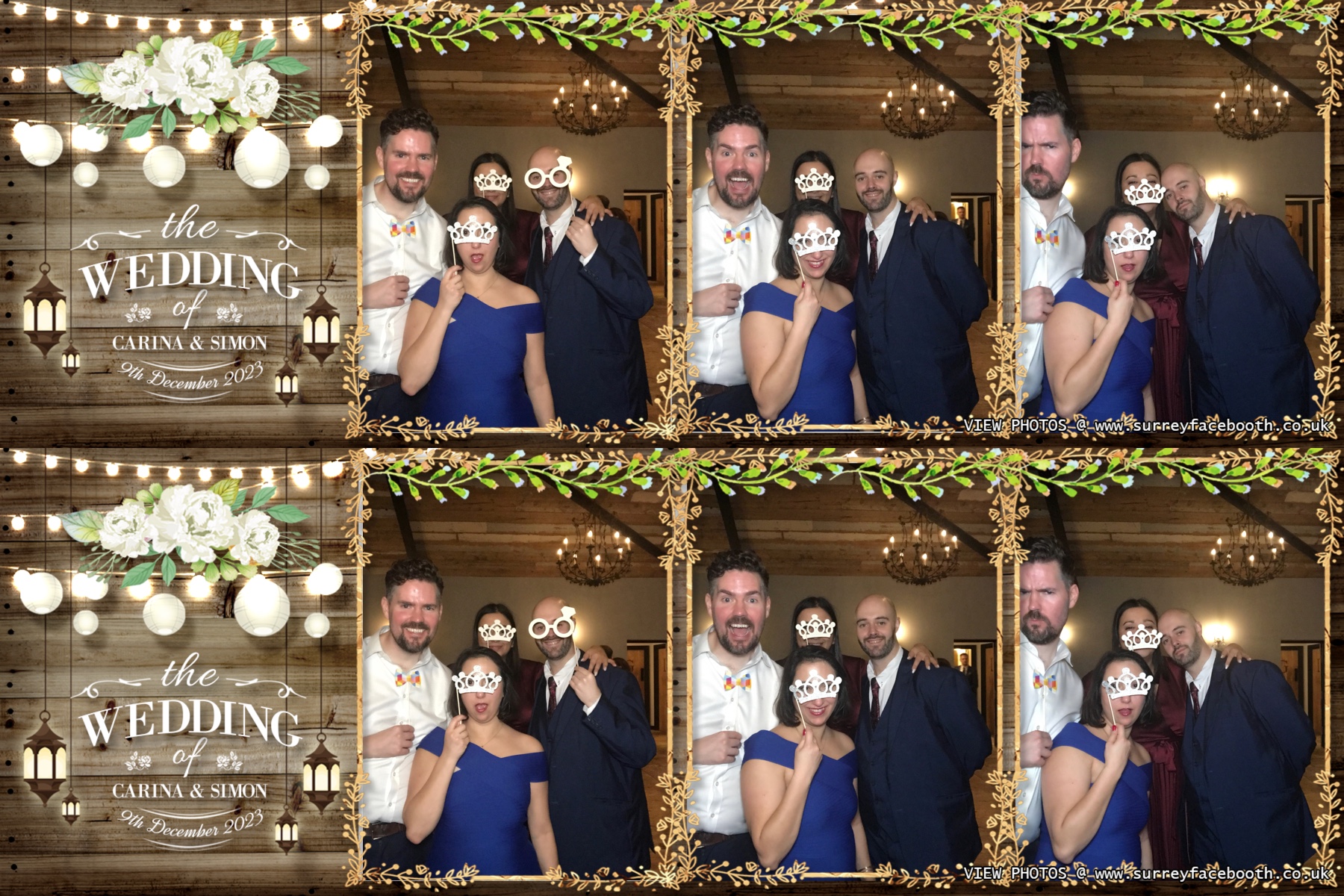 Carina and Simon's wedding | View more photos from the event at galleries.surreyfacebooth.co.uk/u/Surrey-FaceBooth/Carina-and-Simons-wedding