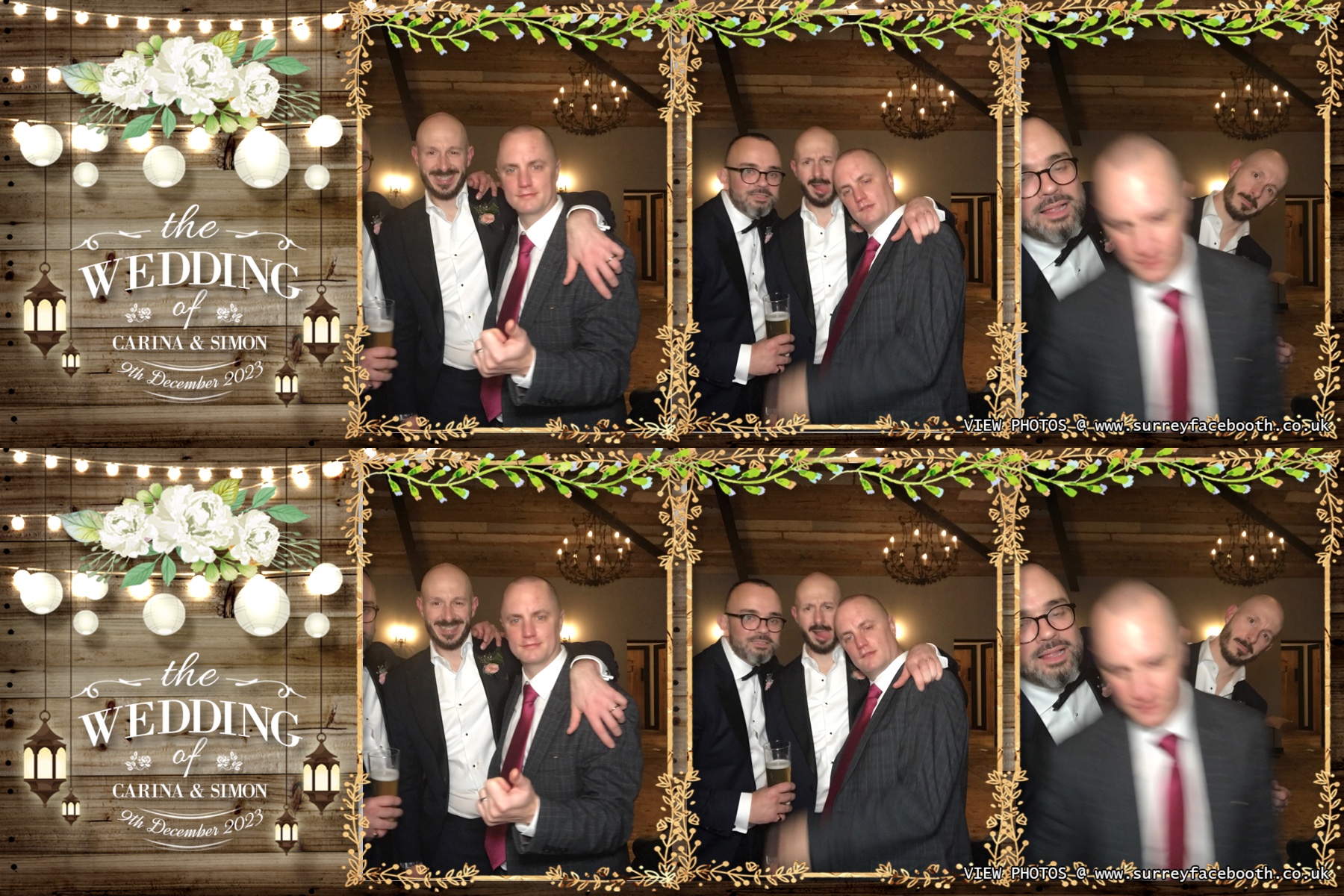 Carina and Simon's wedding | View more photos from the event at galleries.surreyfacebooth.co.uk/u/Surrey-FaceBooth/Carina-and-Simons-wedding