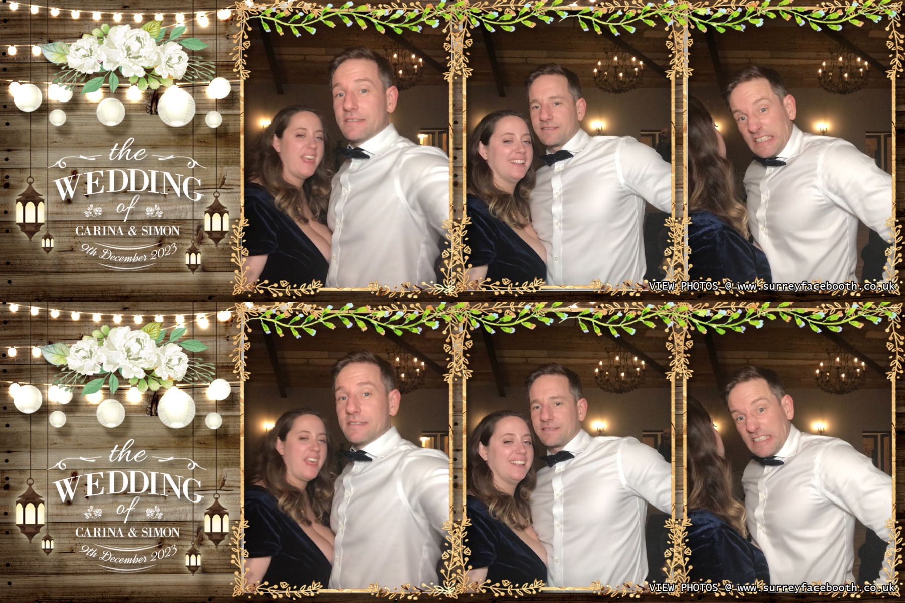 Carina and Simon's wedding | View more photos from the event at galleries.surreyfacebooth.co.uk/u/Surrey-FaceBooth/Carina-and-Simons-wedding