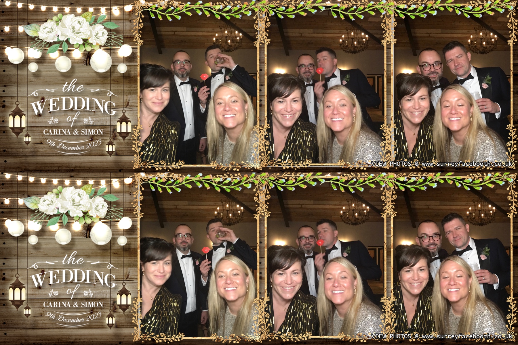Carina and Simon's wedding | View more photos from the event at galleries.surreyfacebooth.co.uk/u/Surrey-FaceBooth/Carina-and-Simons-wedding