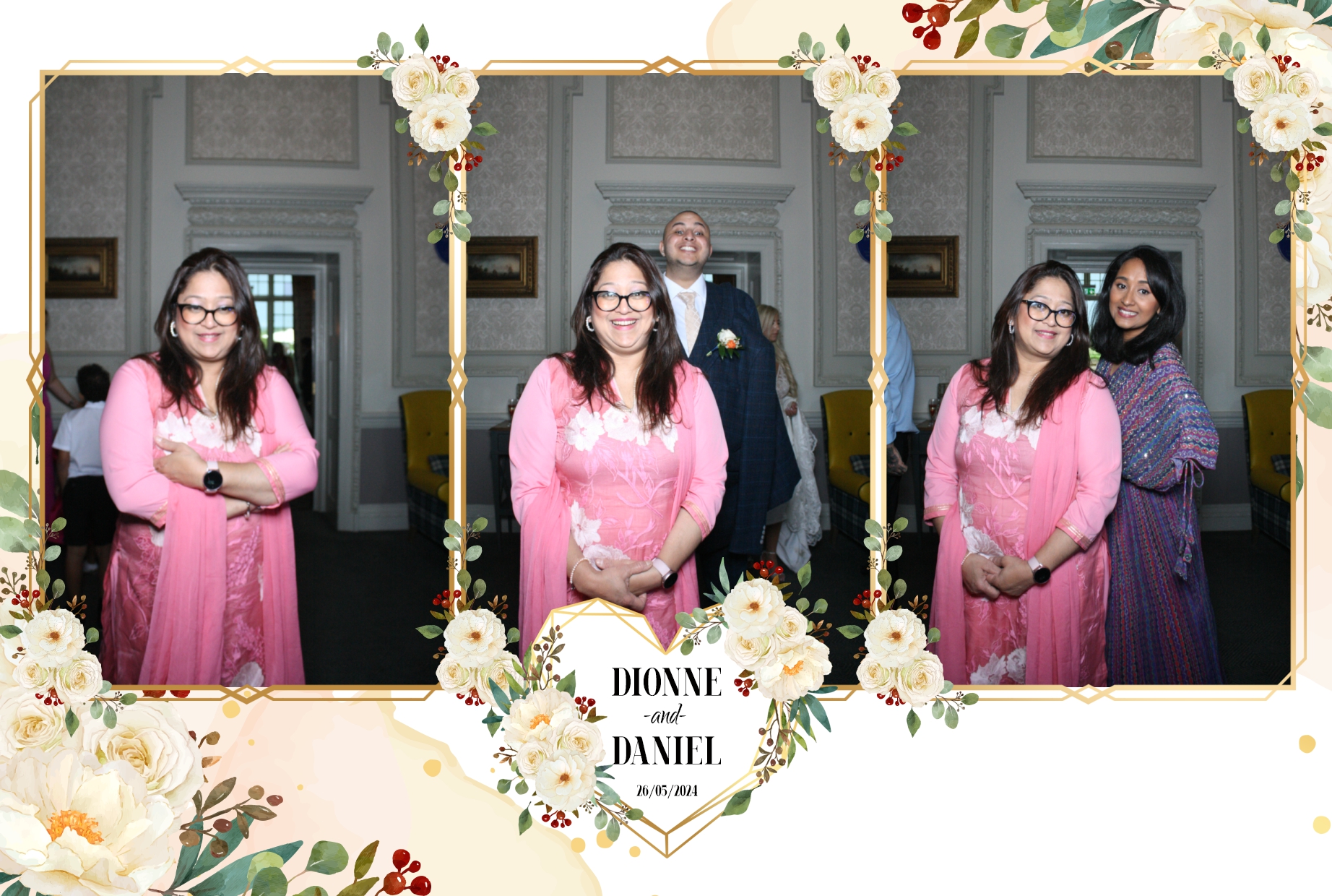  Dionne & Daniel's Wedding - Mirror/360 | View more photos from the event at galleries.surreyfacebooth.co.uk/u/Surrey-FaceBooth/Dionne-Daniels-Wedding-Mirror360