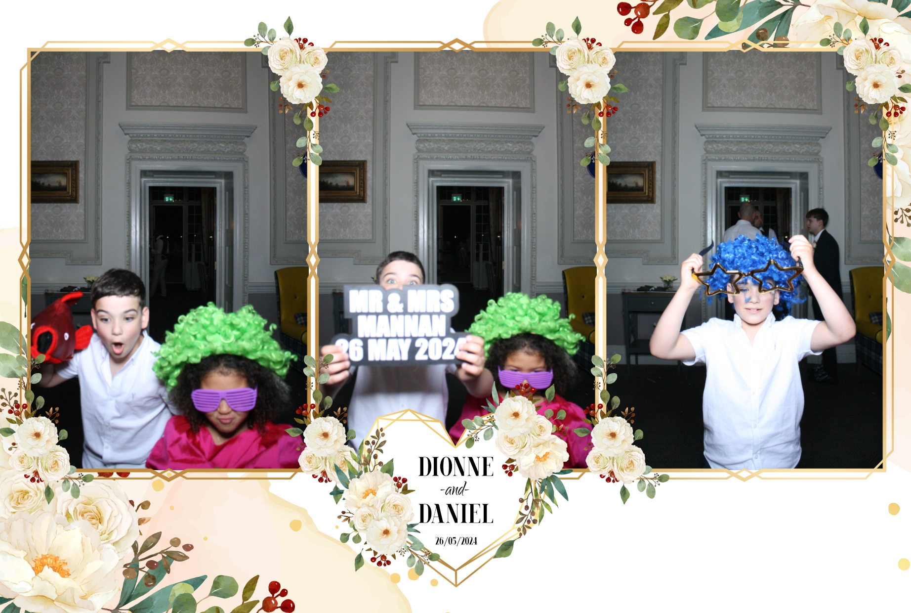  Dionne & Daniel's Wedding - Mirror/360 | View more photos from the event at galleries.surreyfacebooth.co.uk/u/Surrey-FaceBooth/Dionne-Daniels-Wedding-Mirror360