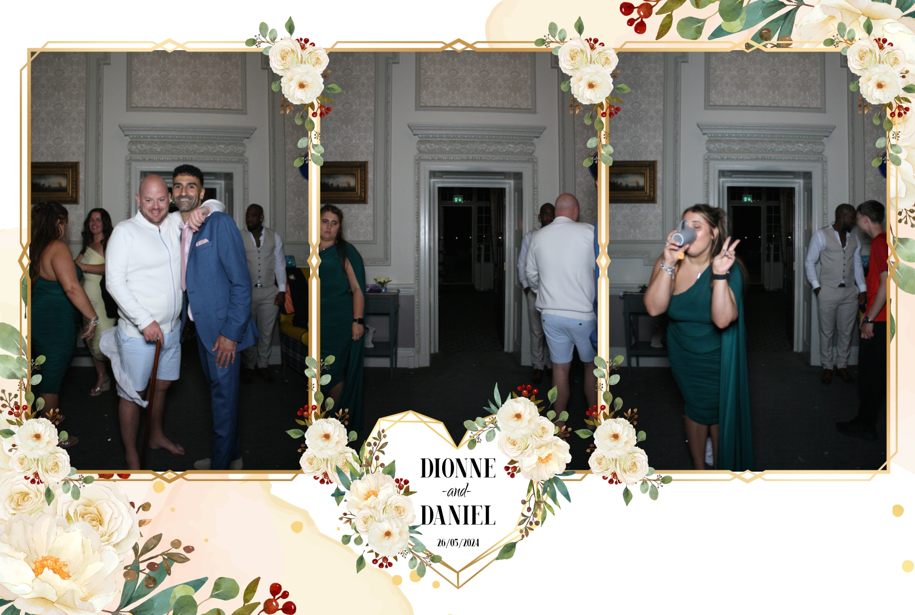  Dionne & Daniel's Wedding - Mirror/360 | View more photos from the event at galleries.surreyfacebooth.co.uk/u/Surrey-FaceBooth/Dionne-Daniels-Wedding-Mirror360