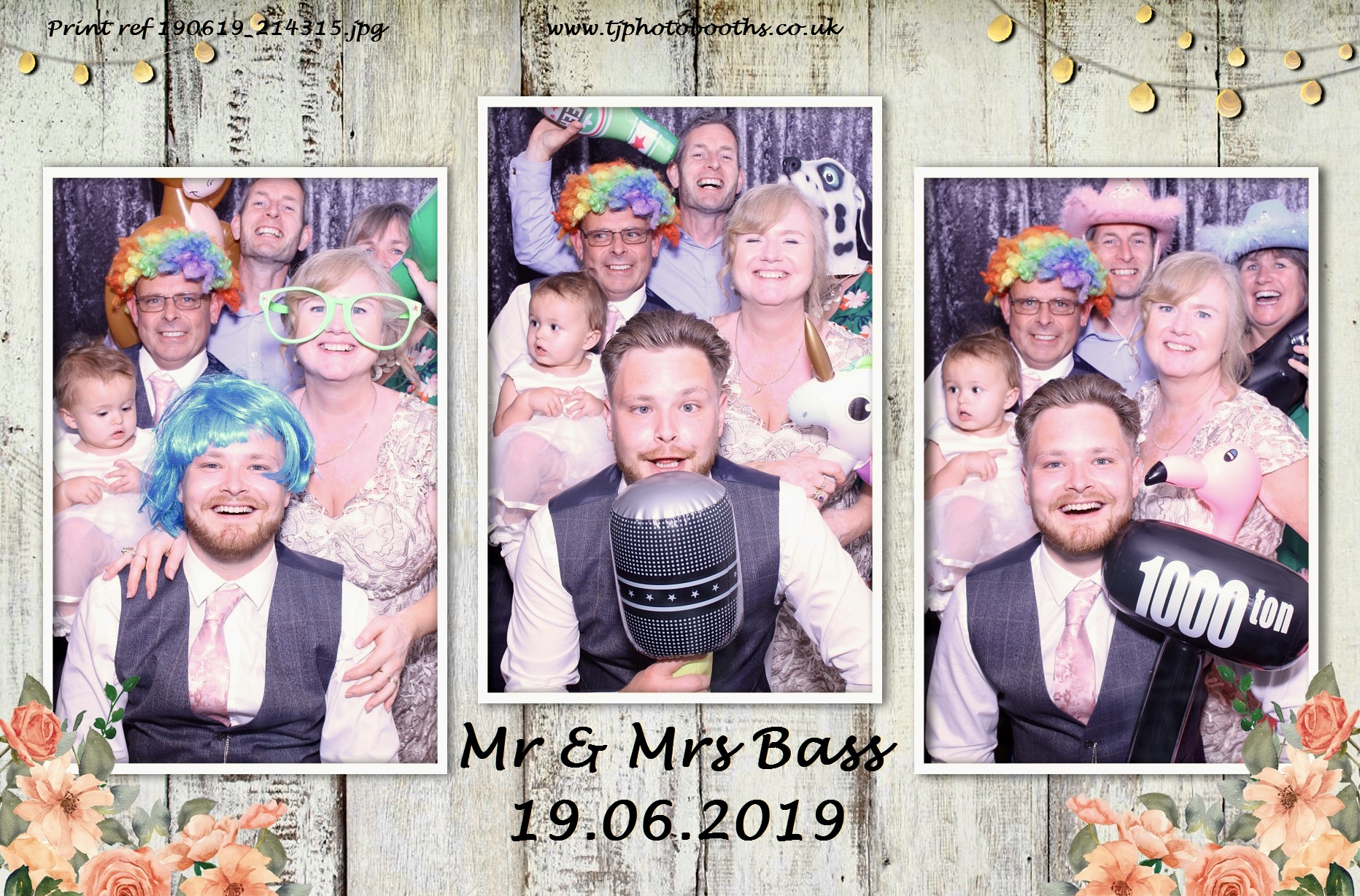 Mr & Mrs Bass 19.06.2019 | View more photos from the event at gallery.tjphotobooths.co.uk/u/TJPhotobooths/Mr-Mrs-Bass-19062019