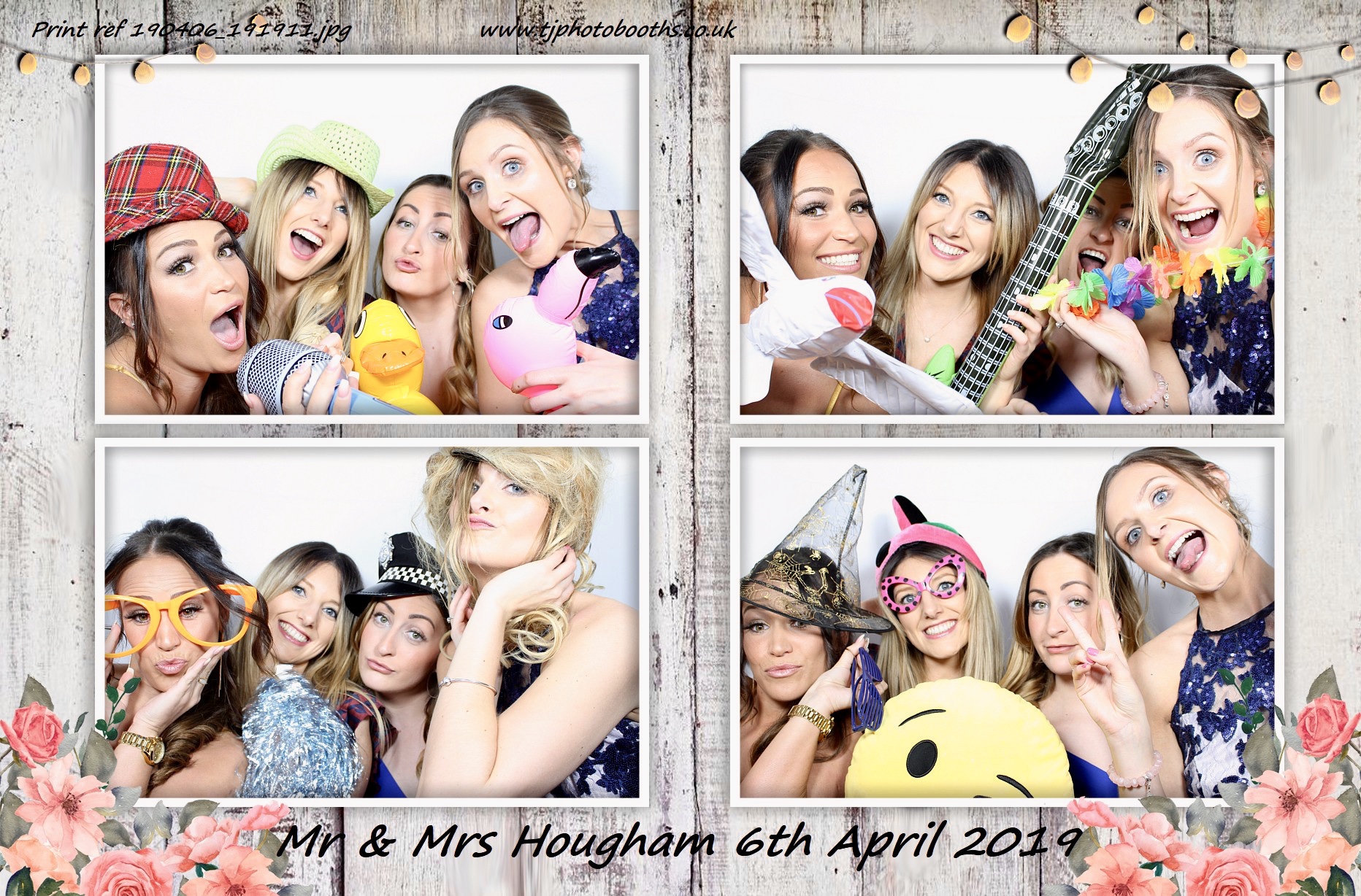 Mr & Mrs Hougham | View more photos from the event at gallery.tjphotobooths.co.uk/u/TJPhotobooths/Mr-Mrs-Hougham