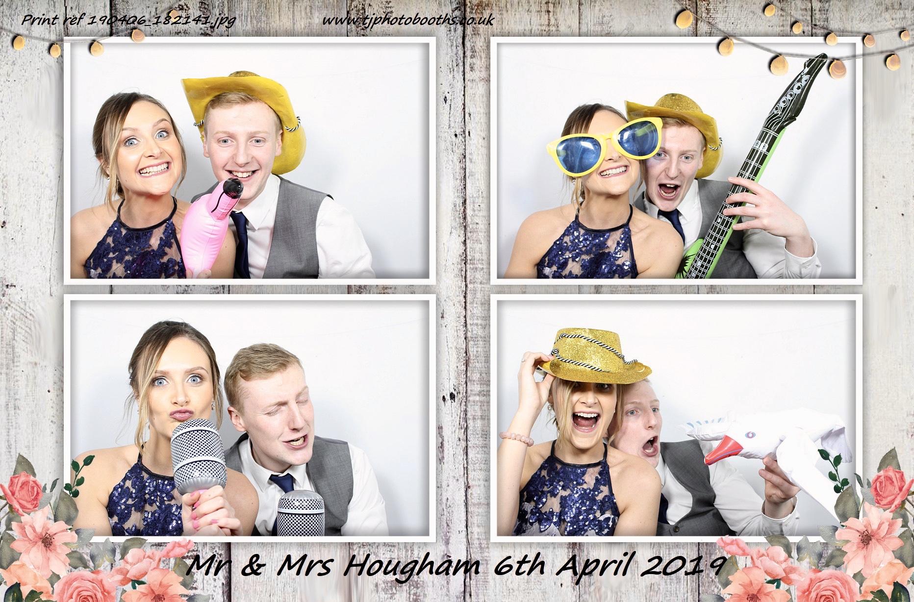 Mr & Mrs Hougham | View more photos from the event at gallery.tjphotobooths.co.uk/u/TJPhotobooths/Mr-Mrs-Hougham