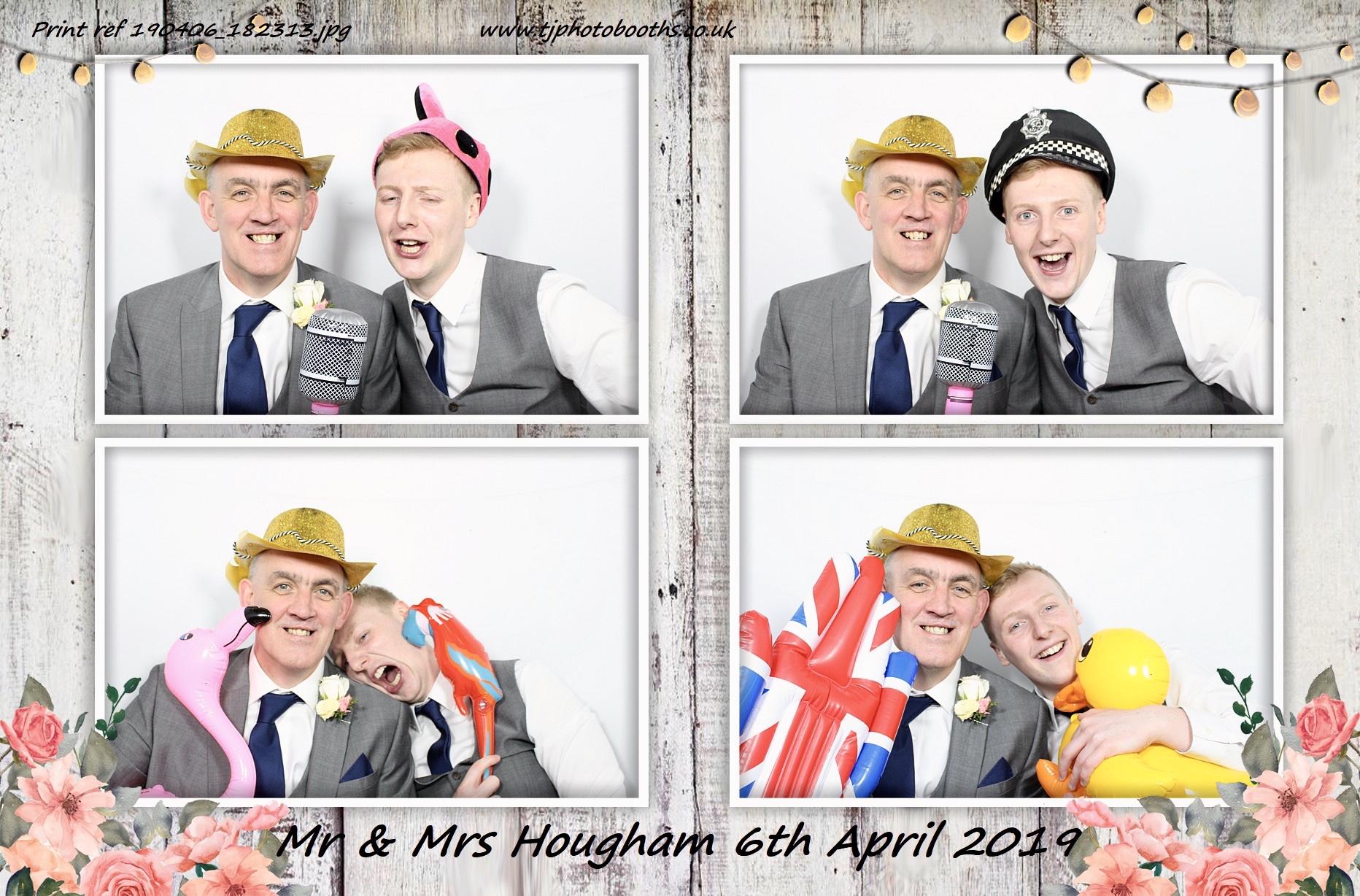 Mr & Mrs Hougham | View more photos from the event at gallery.tjphotobooths.co.uk/u/TJPhotobooths/Mr-Mrs-Hougham