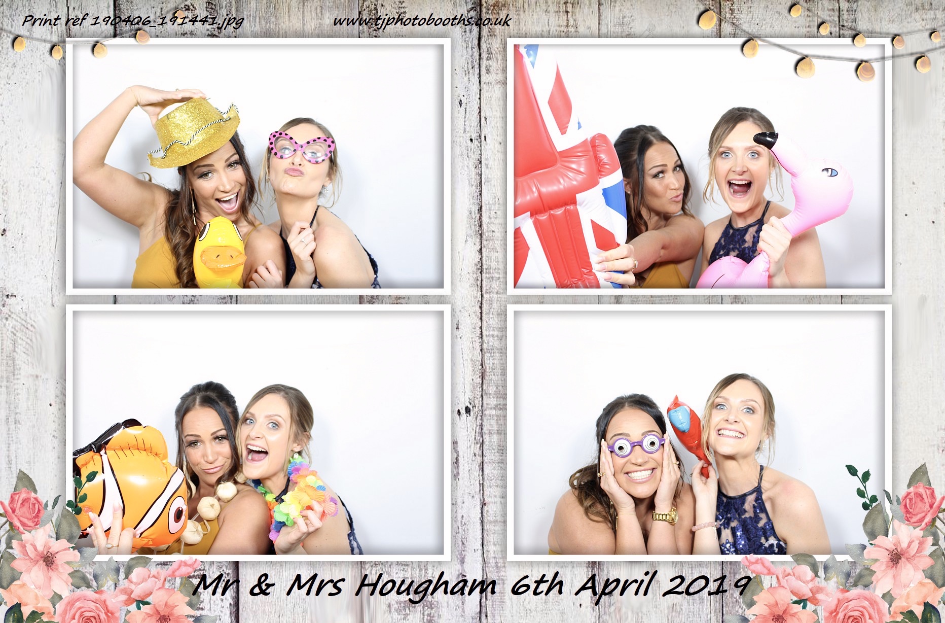 Mr & Mrs Hougham | View more photos from the event at gallery.tjphotobooths.co.uk/u/TJPhotobooths/Mr-Mrs-Hougham