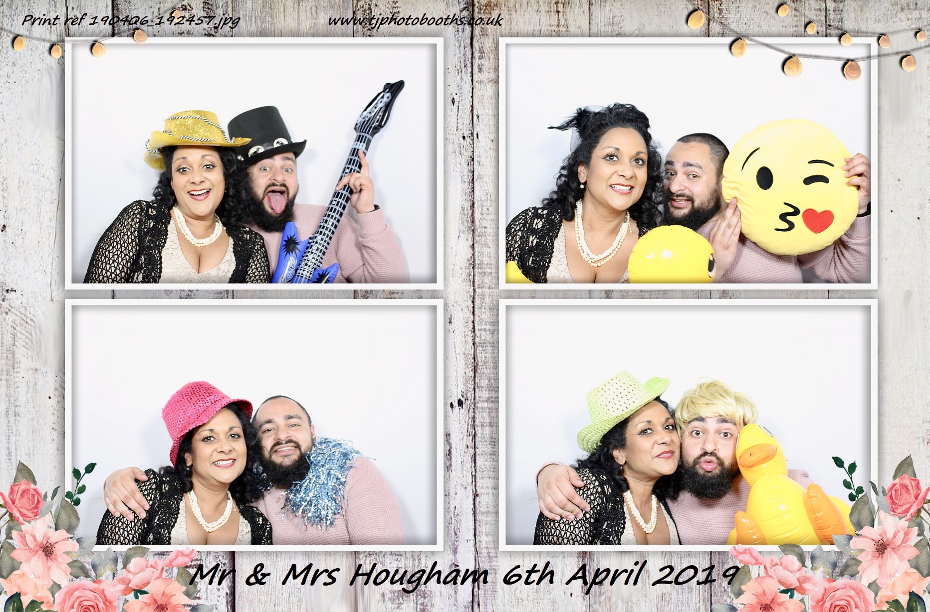 Mr & Mrs Hougham | View more photos from the event at gallery.tjphotobooths.co.uk/u/TJPhotobooths/Mr-Mrs-Hougham