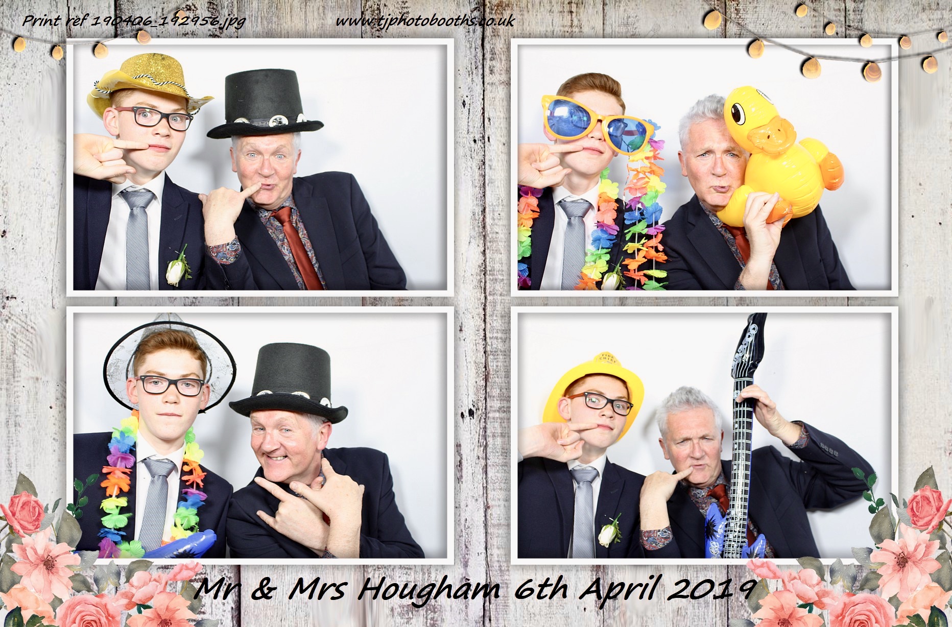 Mr & Mrs Hougham | View more photos from the event at gallery.tjphotobooths.co.uk/u/TJPhotobooths/Mr-Mrs-Hougham