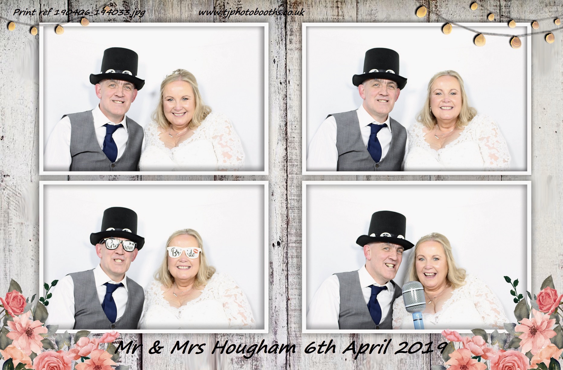 Mr & Mrs Hougham | View more photos from the event at gallery.tjphotobooths.co.uk/u/TJPhotobooths/Mr-Mrs-Hougham
