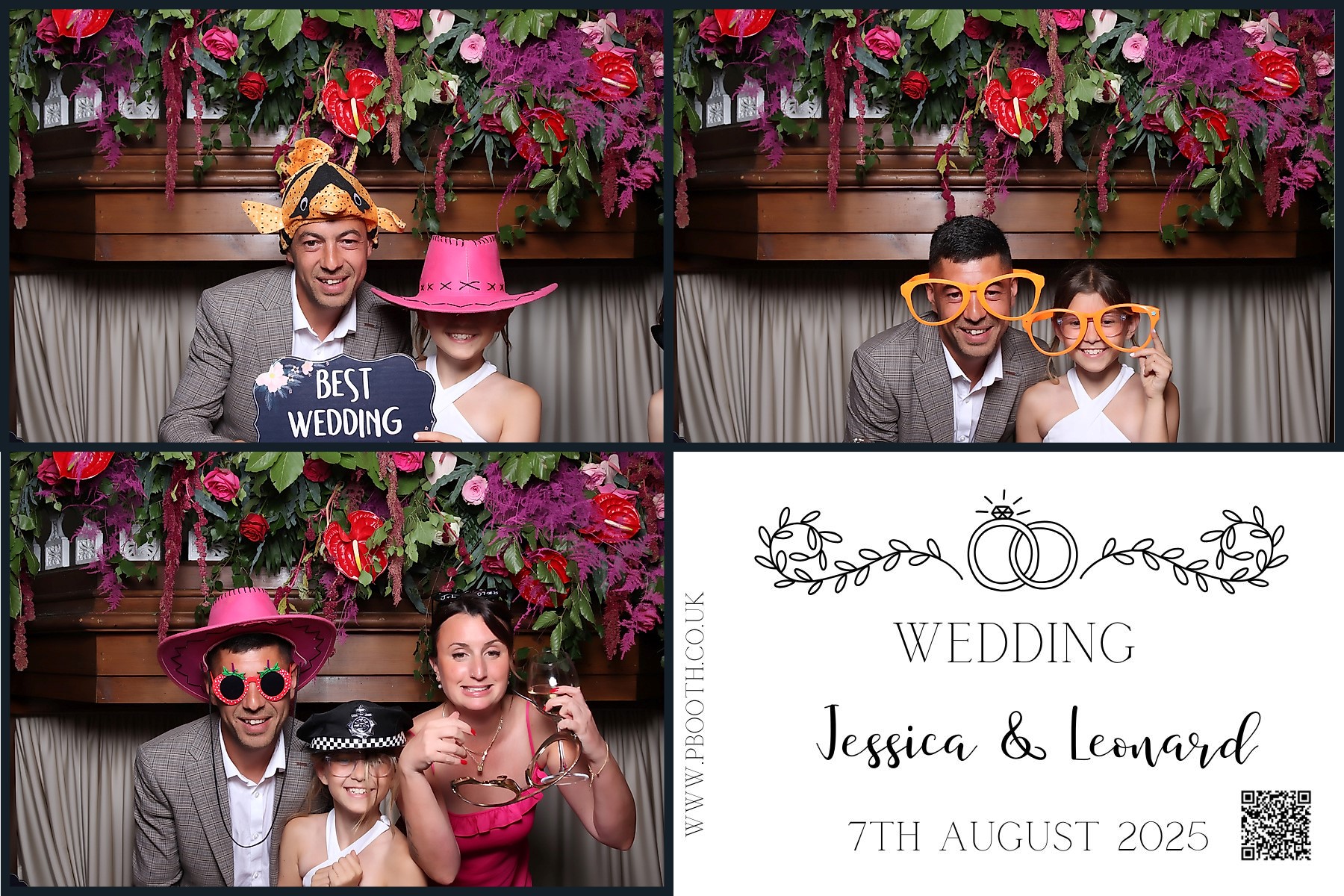 Jessica and Leonard wedding | View more photos from the event at gallery.pbooth.co.uk/u/ThePboothCompany/Jessica-and-Leonard-wedding