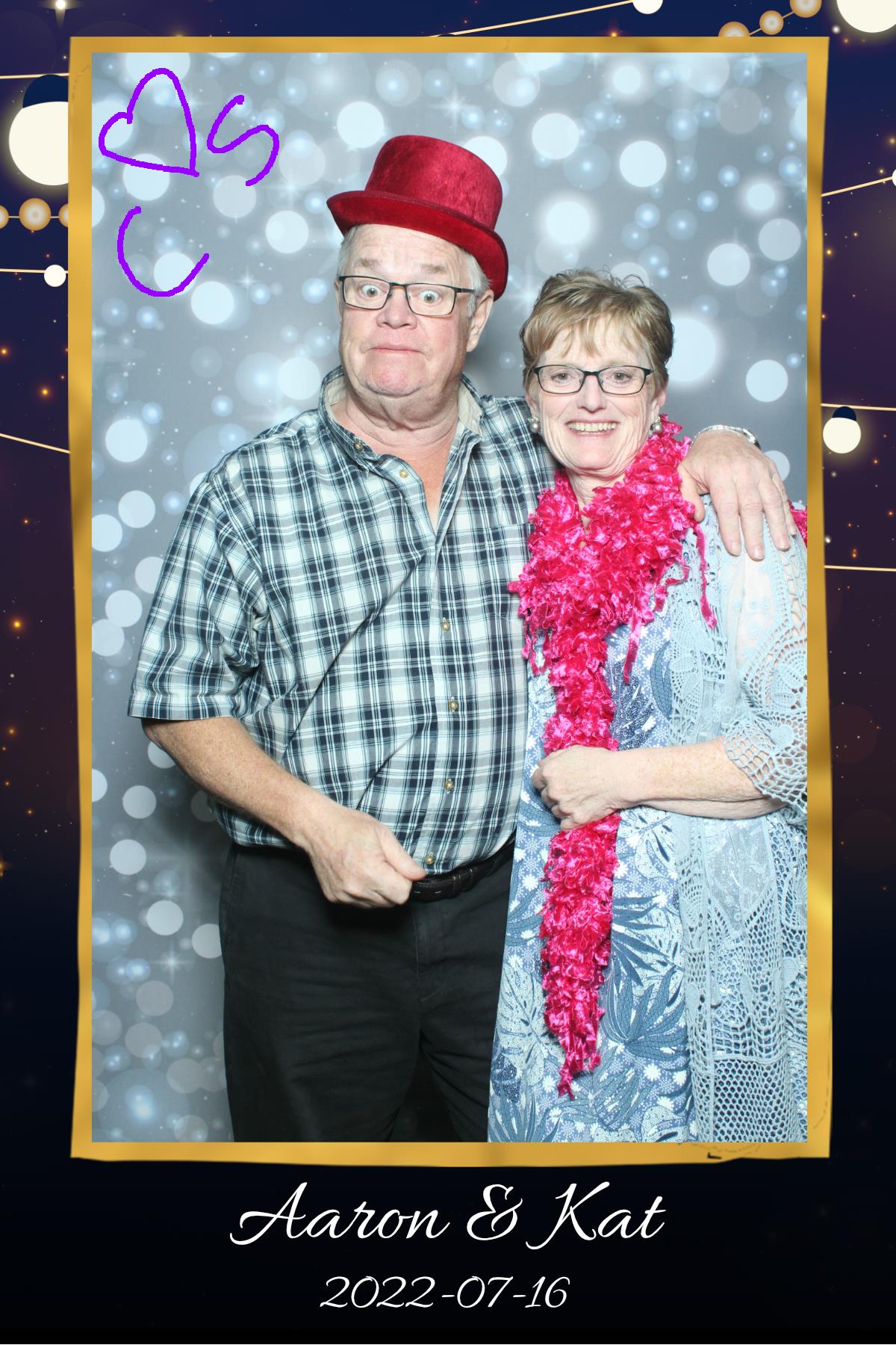 Aaron & Kat | View more photos from the event at gallery.myselfiemirror.ca/u/romanmyselfiemirrorca/Aaron-Kat