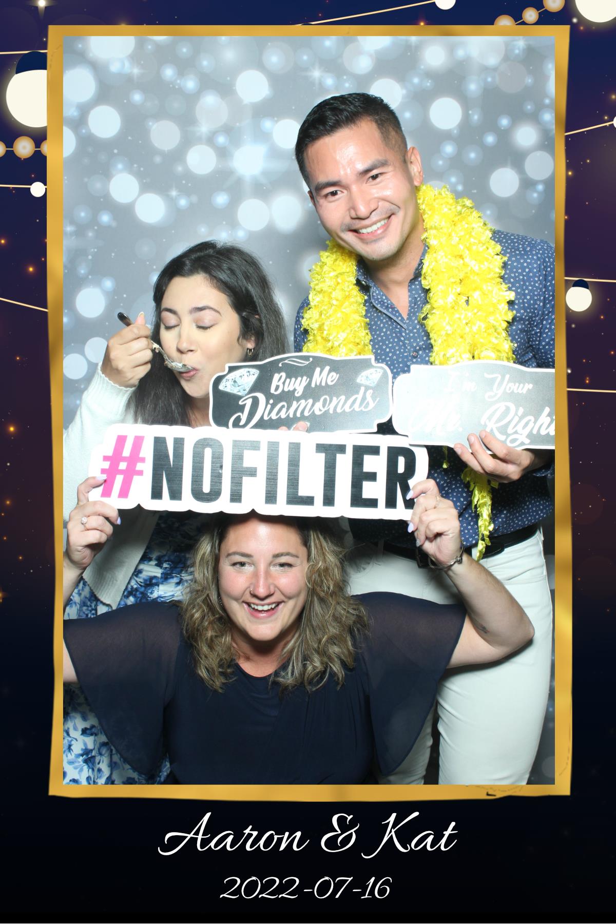 Aaron & Kat | View more photos from the event at gallery.myselfiemirror.ca/u/romanmyselfiemirrorca/Aaron-Kat