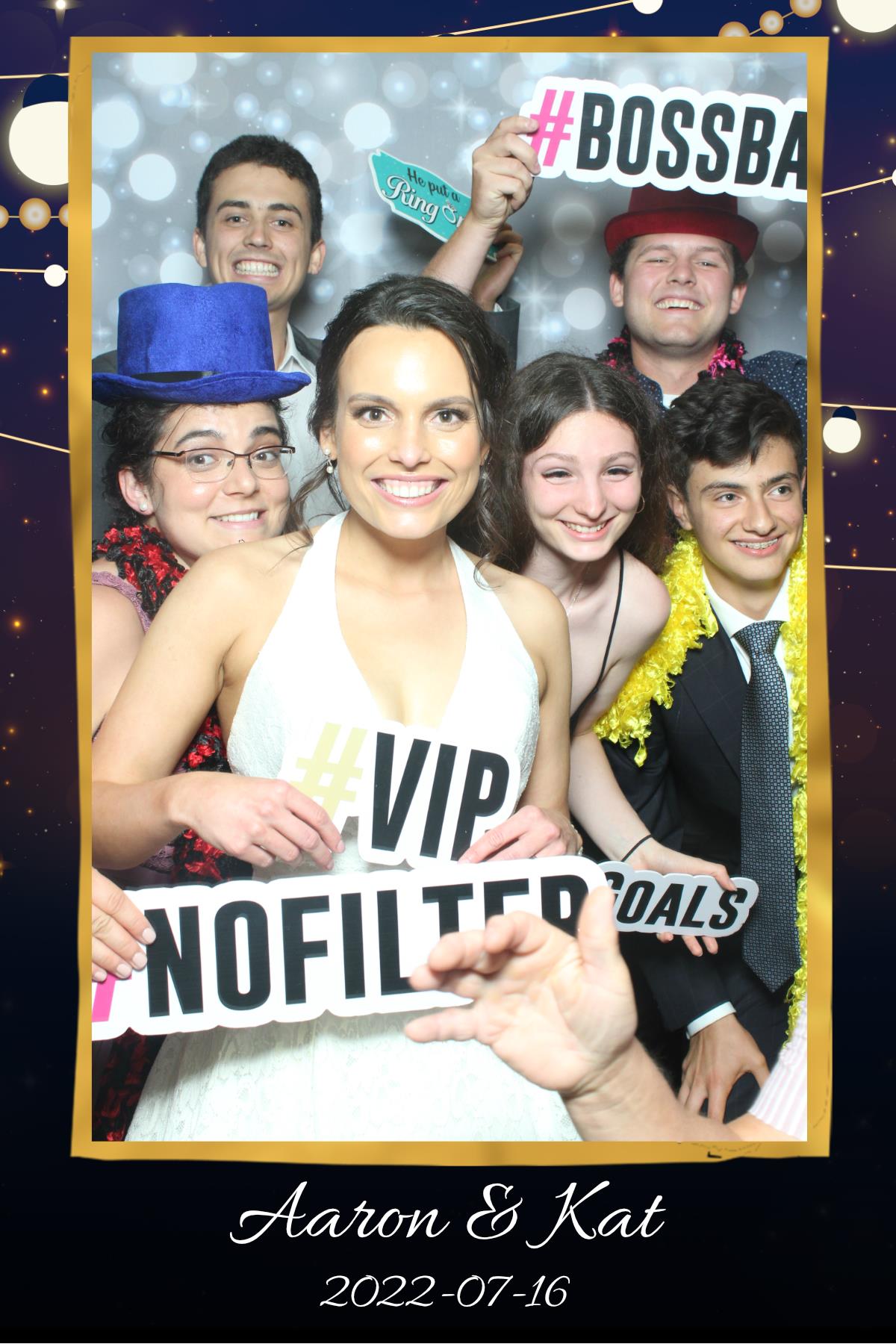 Aaron & Kat | View more photos from the event at gallery.myselfiemirror.ca/u/romanmyselfiemirrorca/Aaron-Kat