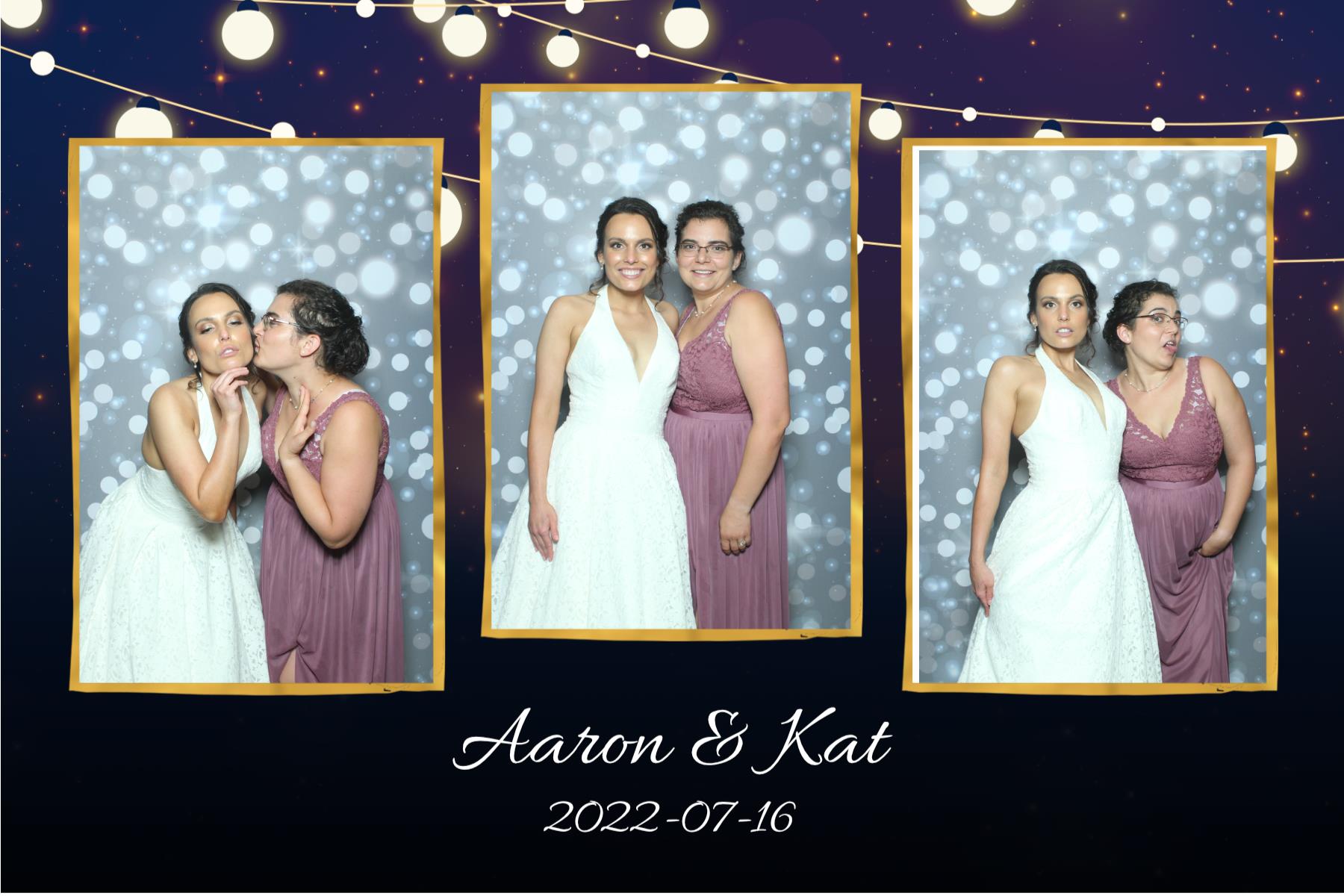 Aaron & Kat | View more photos from the event at gallery.myselfiemirror.ca/u/romanmyselfiemirrorca/Aaron-Kat