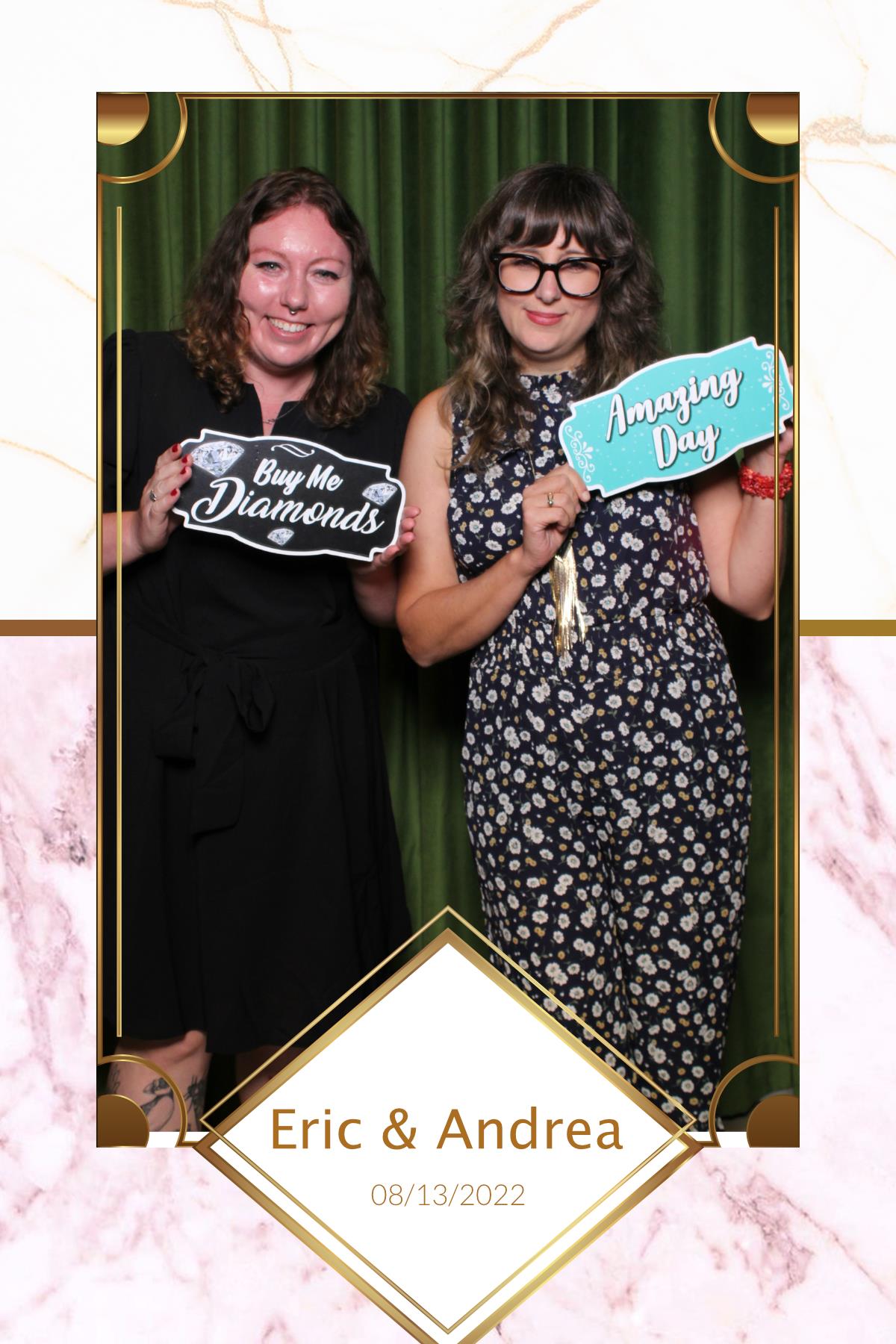 Andrea & Eric | View more photos from the event at gallery.myselfiemirror.ca/u/romanmyselfiemirrorca/Andrea-Eric