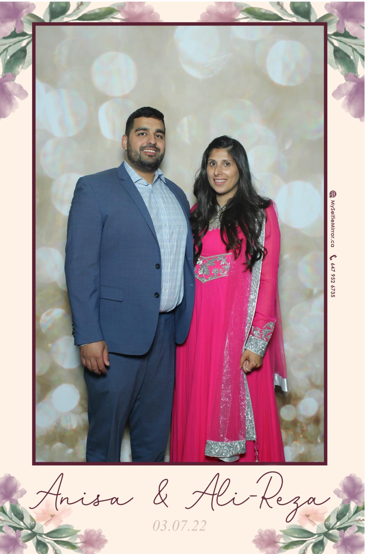 Anisa & Ali | View more photos from the event at gallery.myselfiemirror.ca/u/romanmyselfiemirrorca/Anisa-Ali