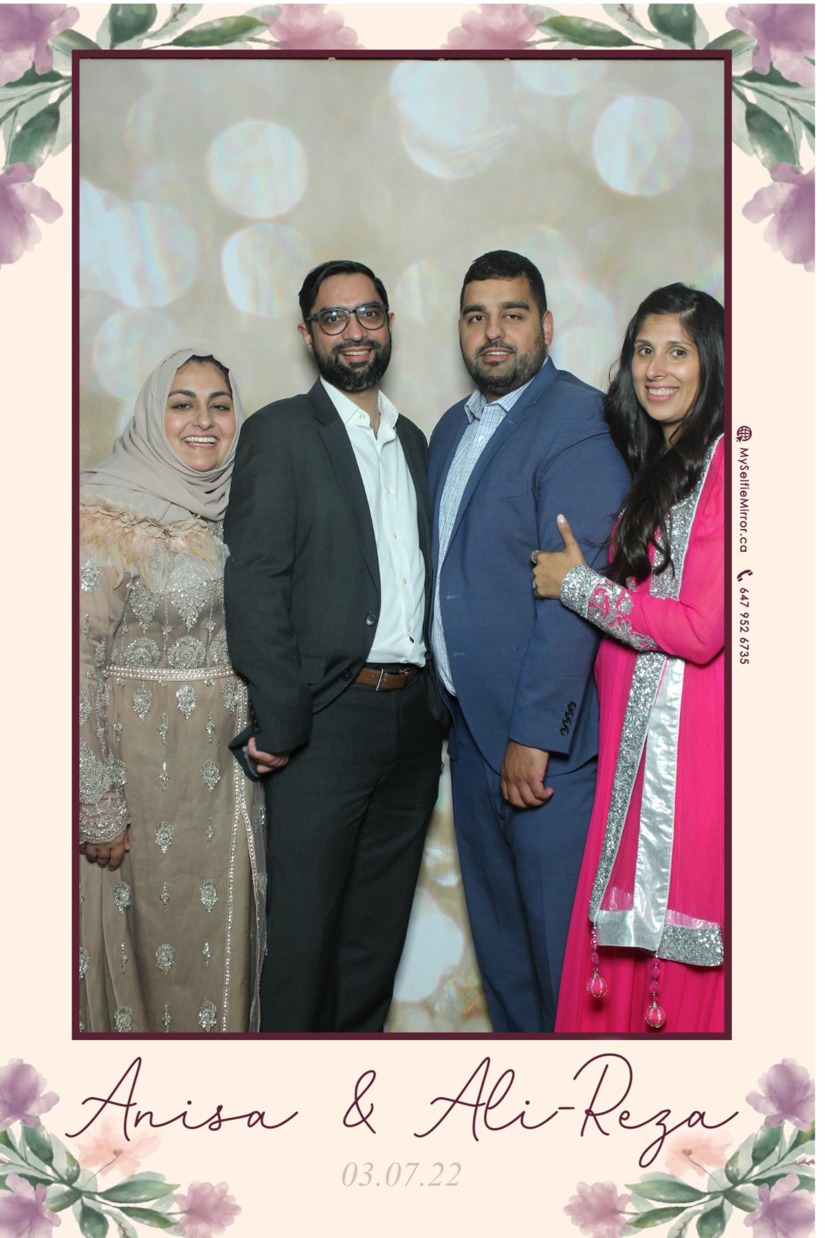 Anisa & Ali | View more photos from the event at gallery.myselfiemirror.ca/u/romanmyselfiemirrorca/Anisa-Ali