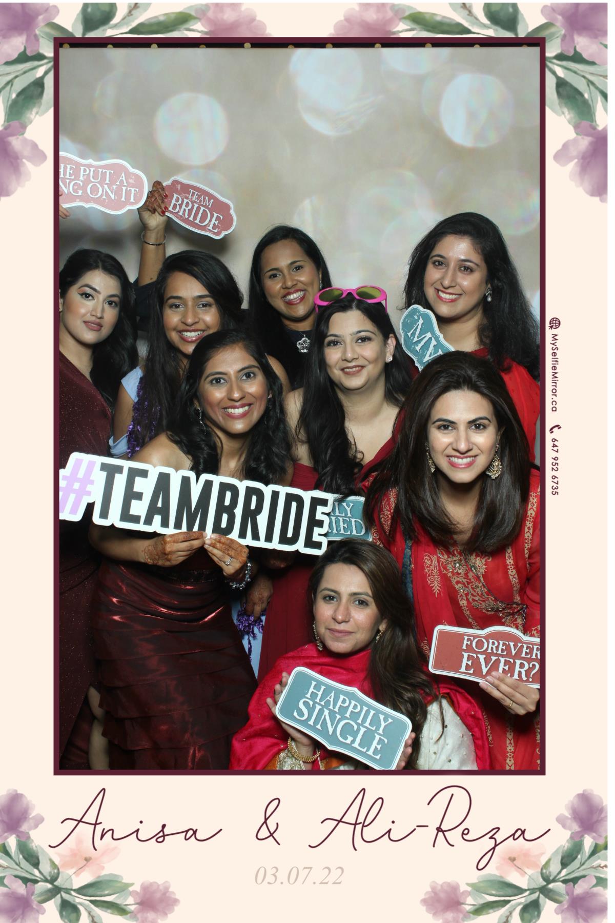 Anisa & Ali | View more photos from the event at gallery.myselfiemirror.ca/u/romanmyselfiemirrorca/Anisa-Ali