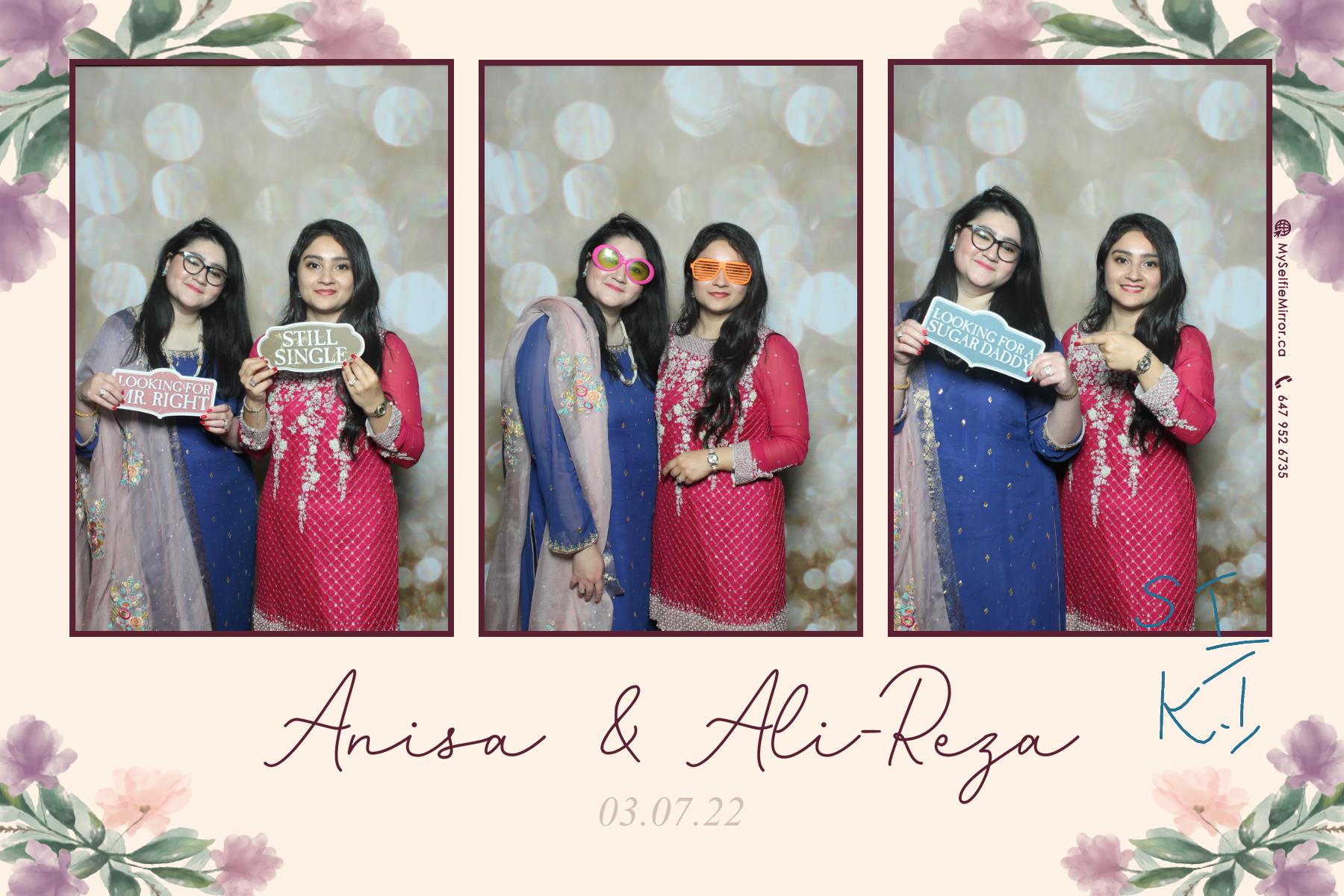 Anisa & Ali | View more photos from the event at gallery.myselfiemirror.ca/u/romanmyselfiemirrorca/Anisa-Ali