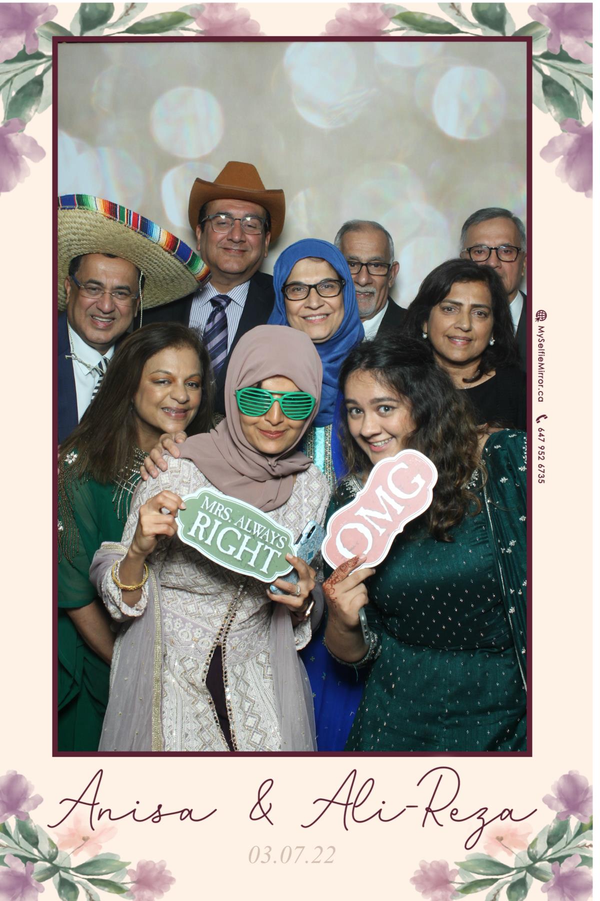 Anisa & Ali | View more photos from the event at gallery.myselfiemirror.ca/u/romanmyselfiemirrorca/Anisa-Ali