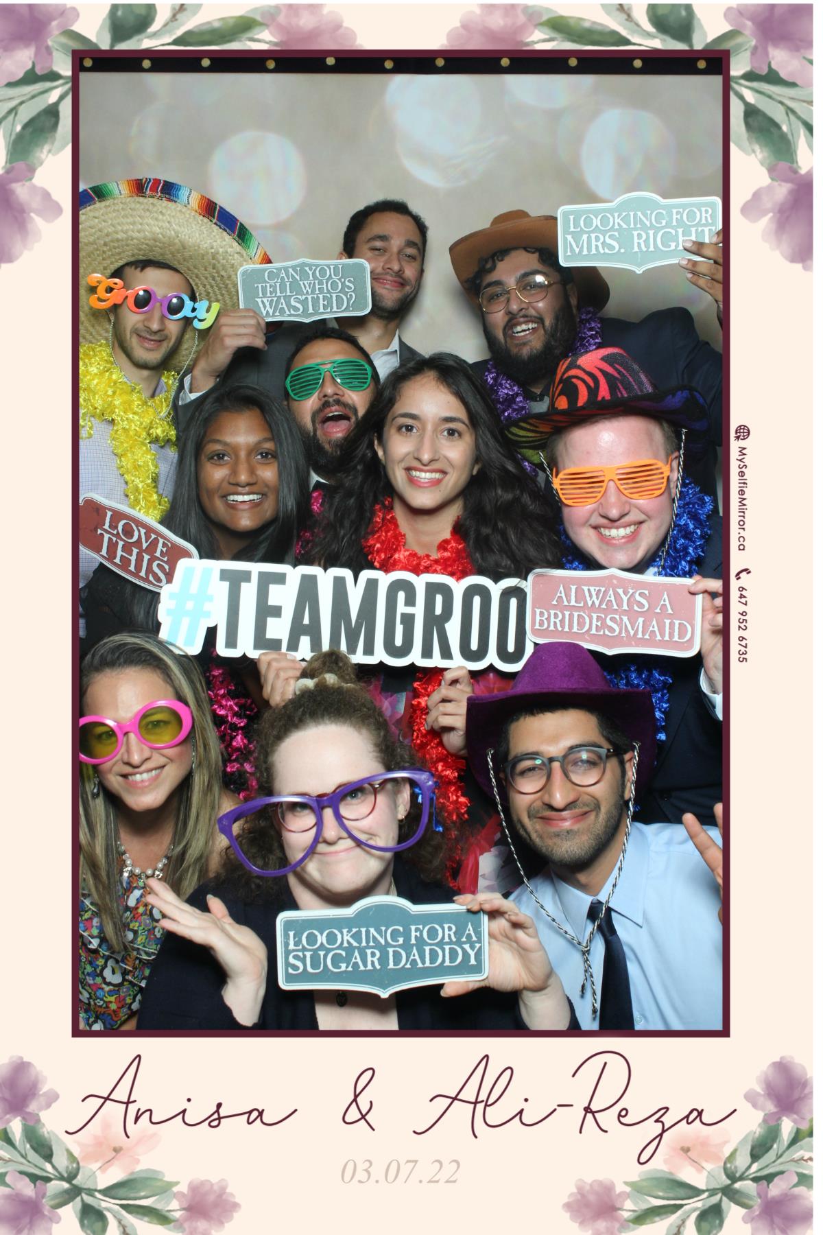 Anisa & Ali | View more photos from the event at gallery.myselfiemirror.ca/u/romanmyselfiemirrorca/Anisa-Ali