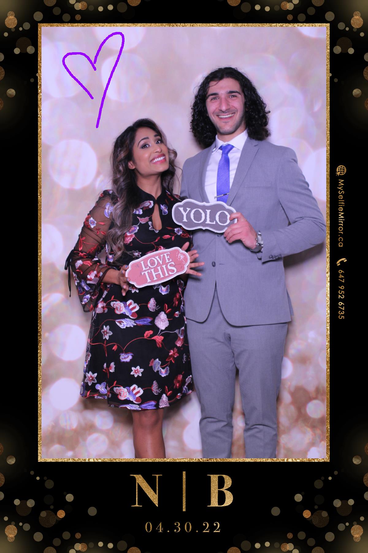 Brian & Nadia  | View more photos from the event at gallery.myselfiemirror.ca/u/romanmyselfiemirrorca/Brian-Nadia