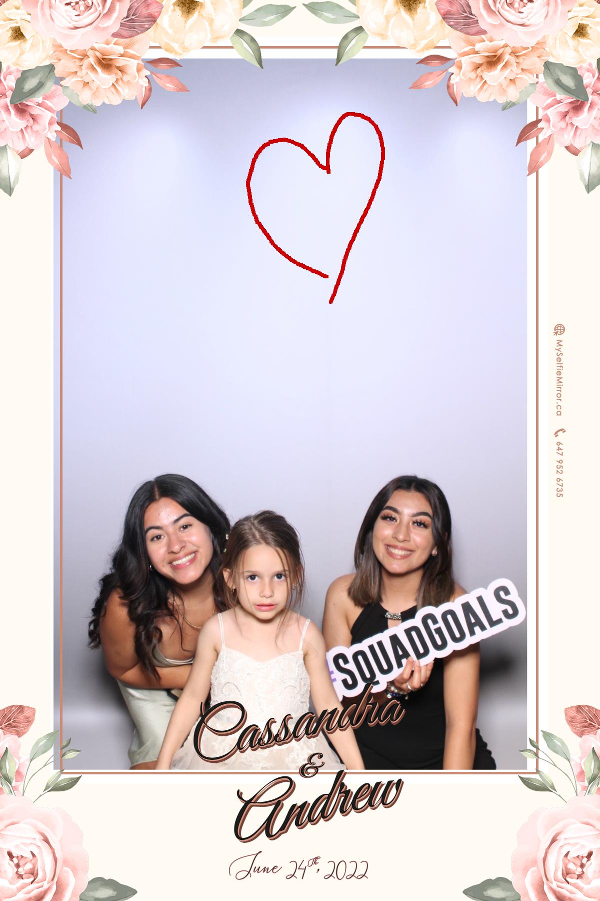 Cassandra & Andrew | View more photos from the event at gallery.myselfiemirror.ca/u/romanmyselfiemirrorca/Cassandra-Andrew