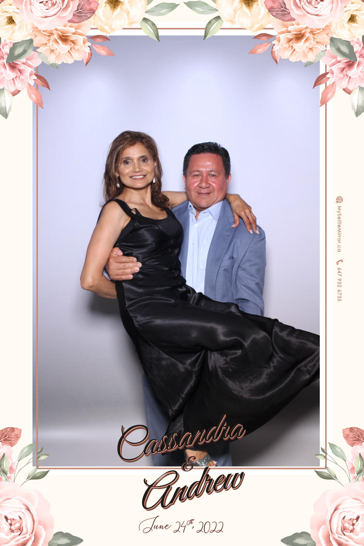 Cassandra & Andrew | View more photos from the event at gallery.myselfiemirror.ca/u/romanmyselfiemirrorca/Cassandra-Andrew