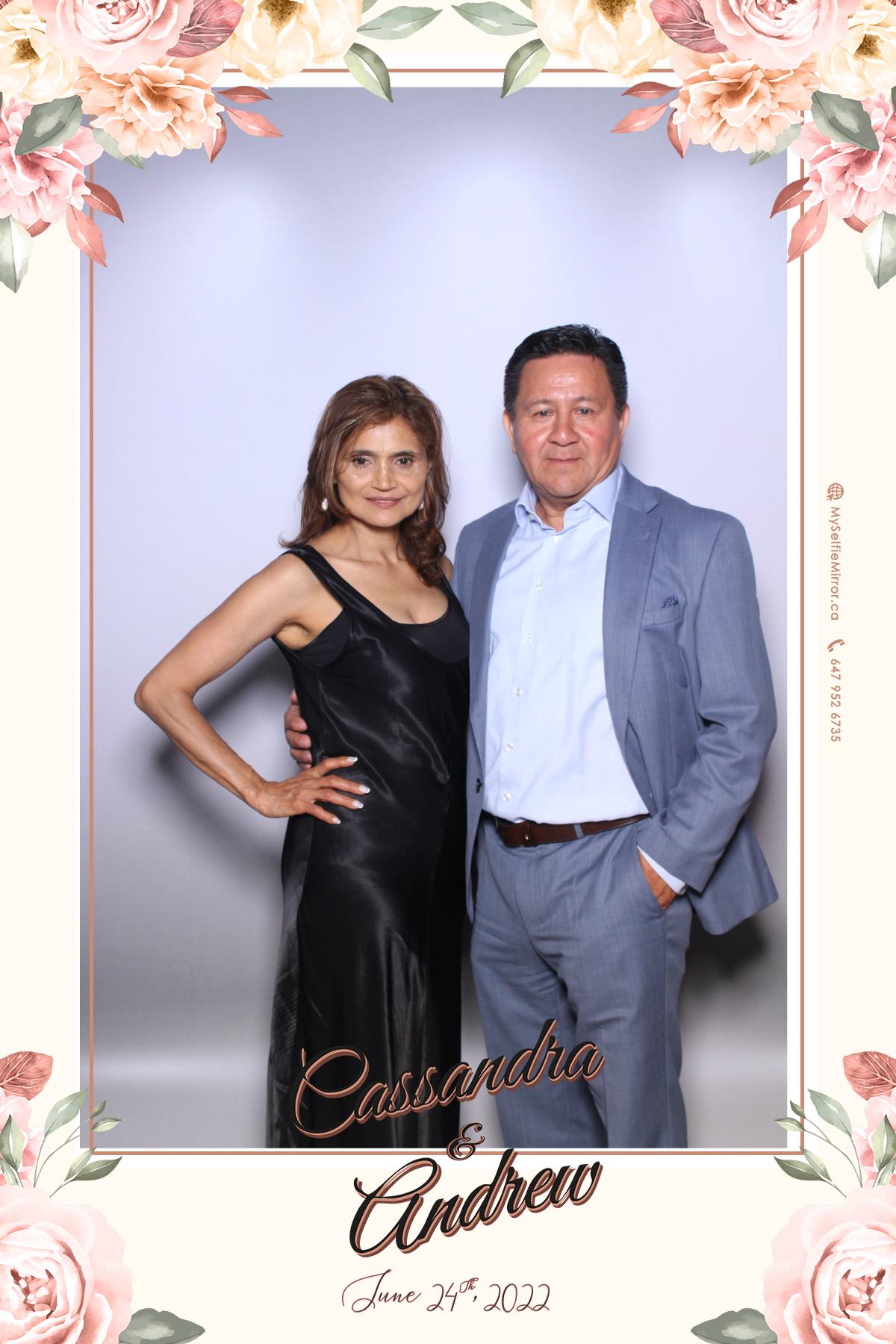 Cassandra & Andrew | View more photos from the event at gallery.myselfiemirror.ca/u/romanmyselfiemirrorca/Cassandra-Andrew