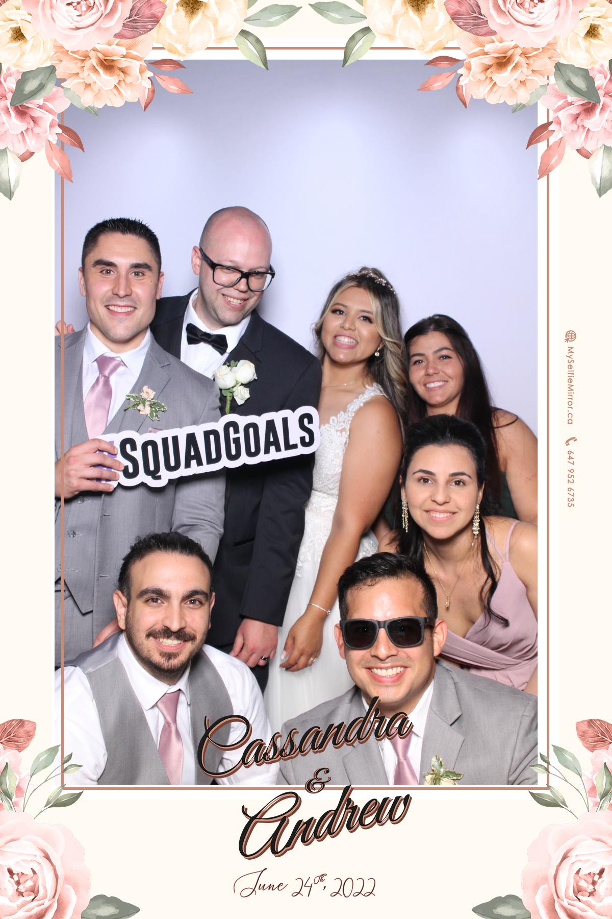 Cassandra & Andrew | View more photos from the event at gallery.myselfiemirror.ca/u/romanmyselfiemirrorca/Cassandra-Andrew