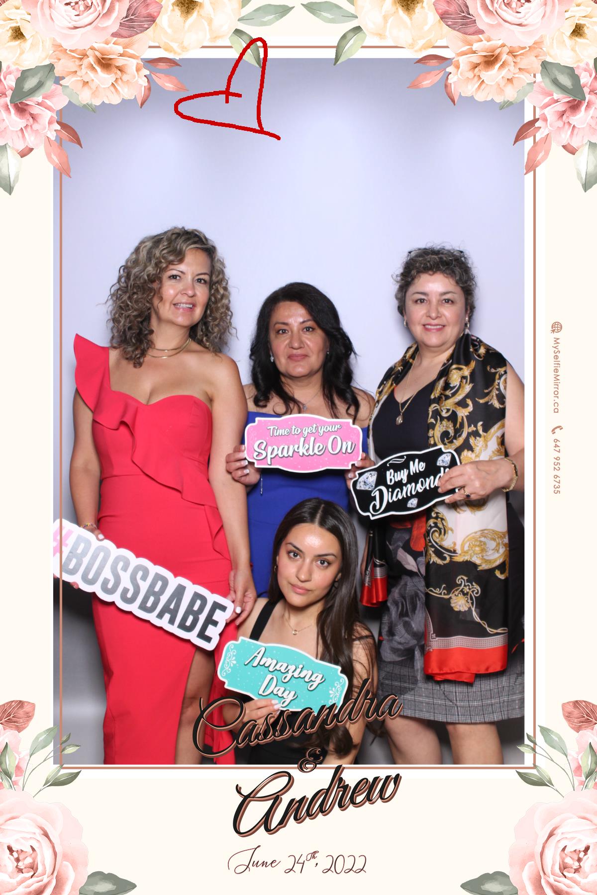 Cassandra & Andrew | View more photos from the event at gallery.myselfiemirror.ca/u/romanmyselfiemirrorca/Cassandra-Andrew