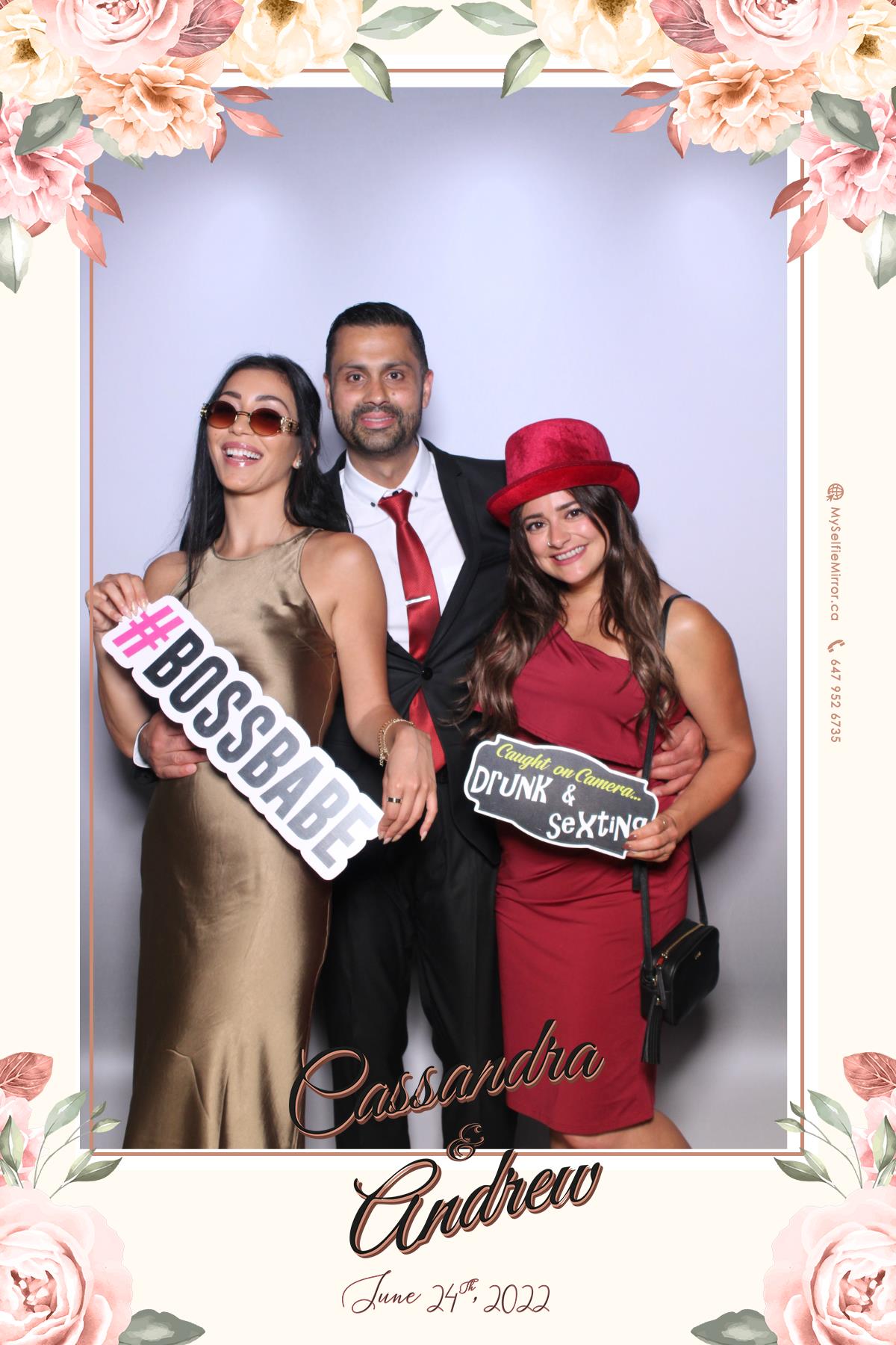 Cassandra & Andrew | View more photos from the event at gallery.myselfiemirror.ca/u/romanmyselfiemirrorca/Cassandra-Andrew