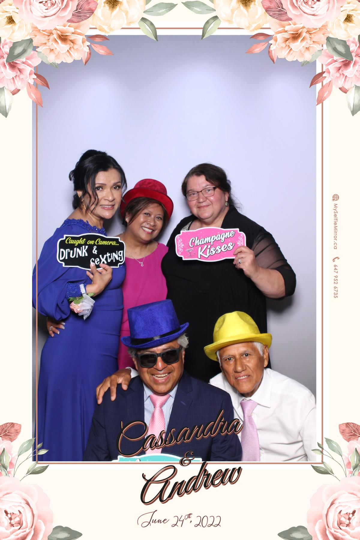 Cassandra & Andrew | View more photos from the event at gallery.myselfiemirror.ca/u/romanmyselfiemirrorca/Cassandra-Andrew